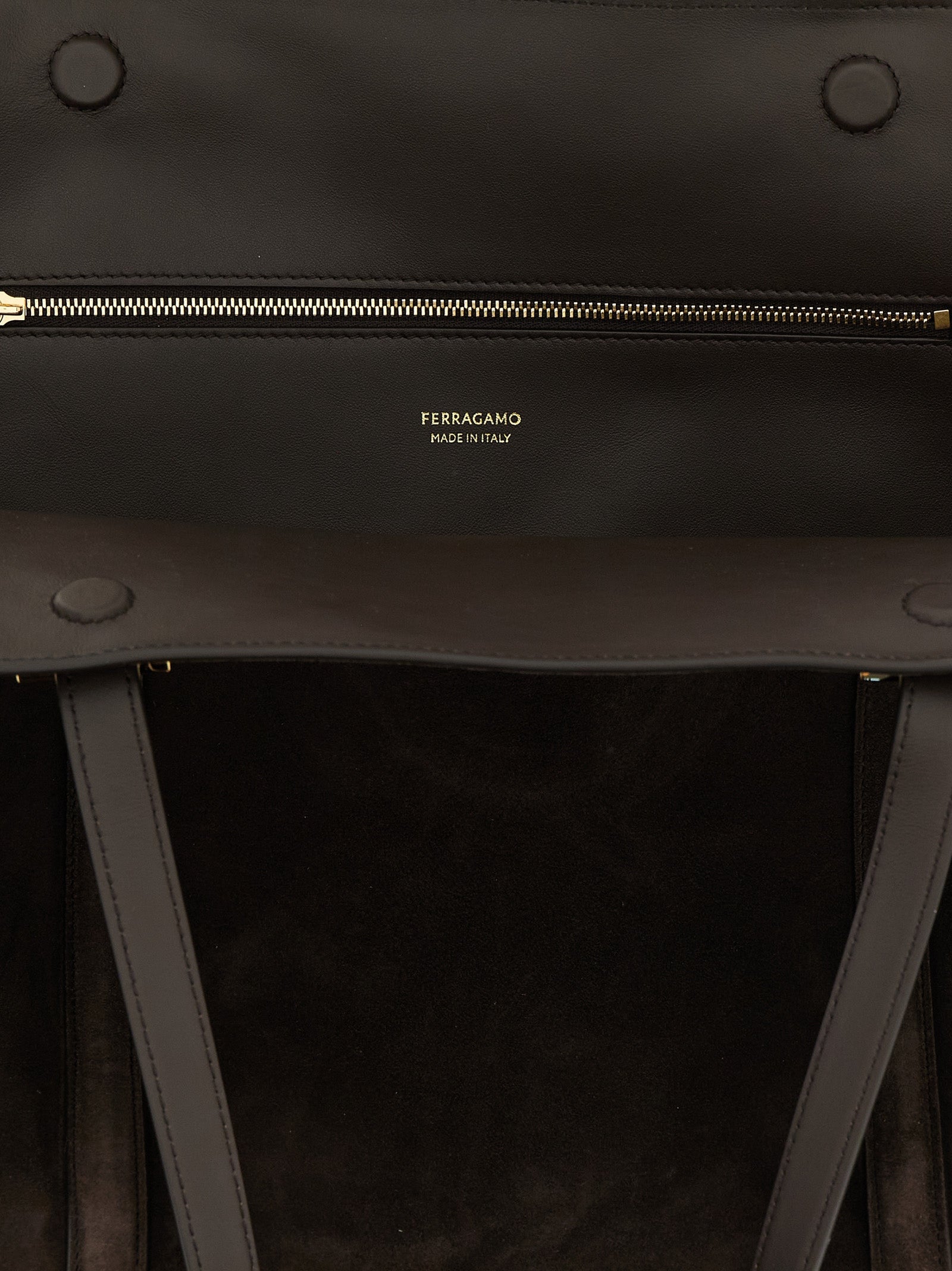 Ferragamo Folded Large Tote Bag - Dark Brown