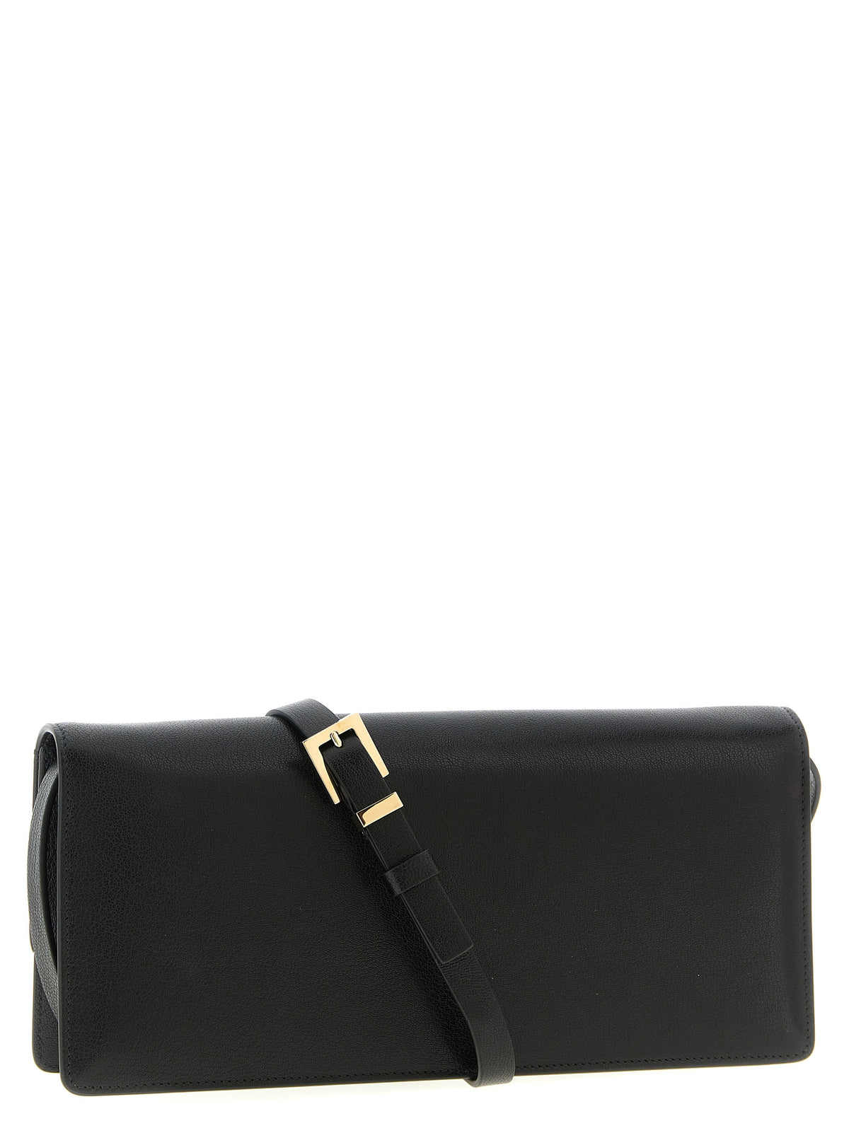 Tom Ford Aube East-West Shoulder Bag - Black Supple Grain Leather