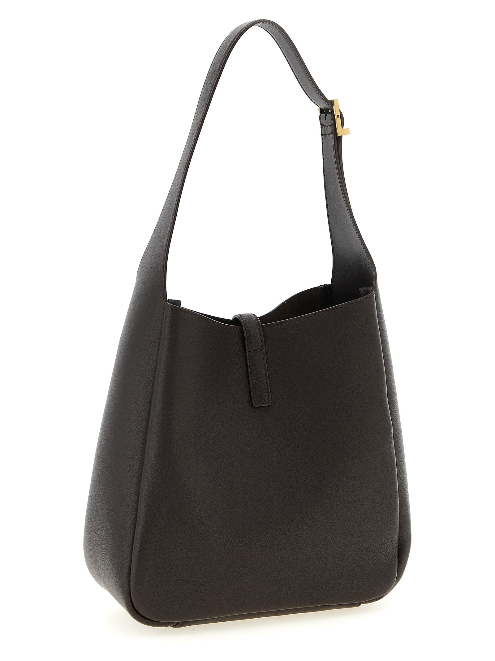 Saint Laurent Le 5 À 7 Supple Small Hobo Bag - Arabica Grained Leather