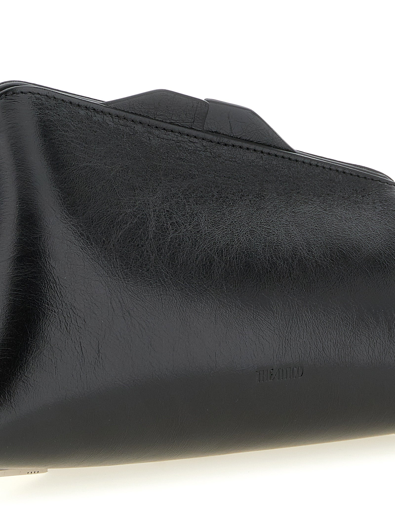 The Attico 8.30 PM Oversized Clutch Bag - Black