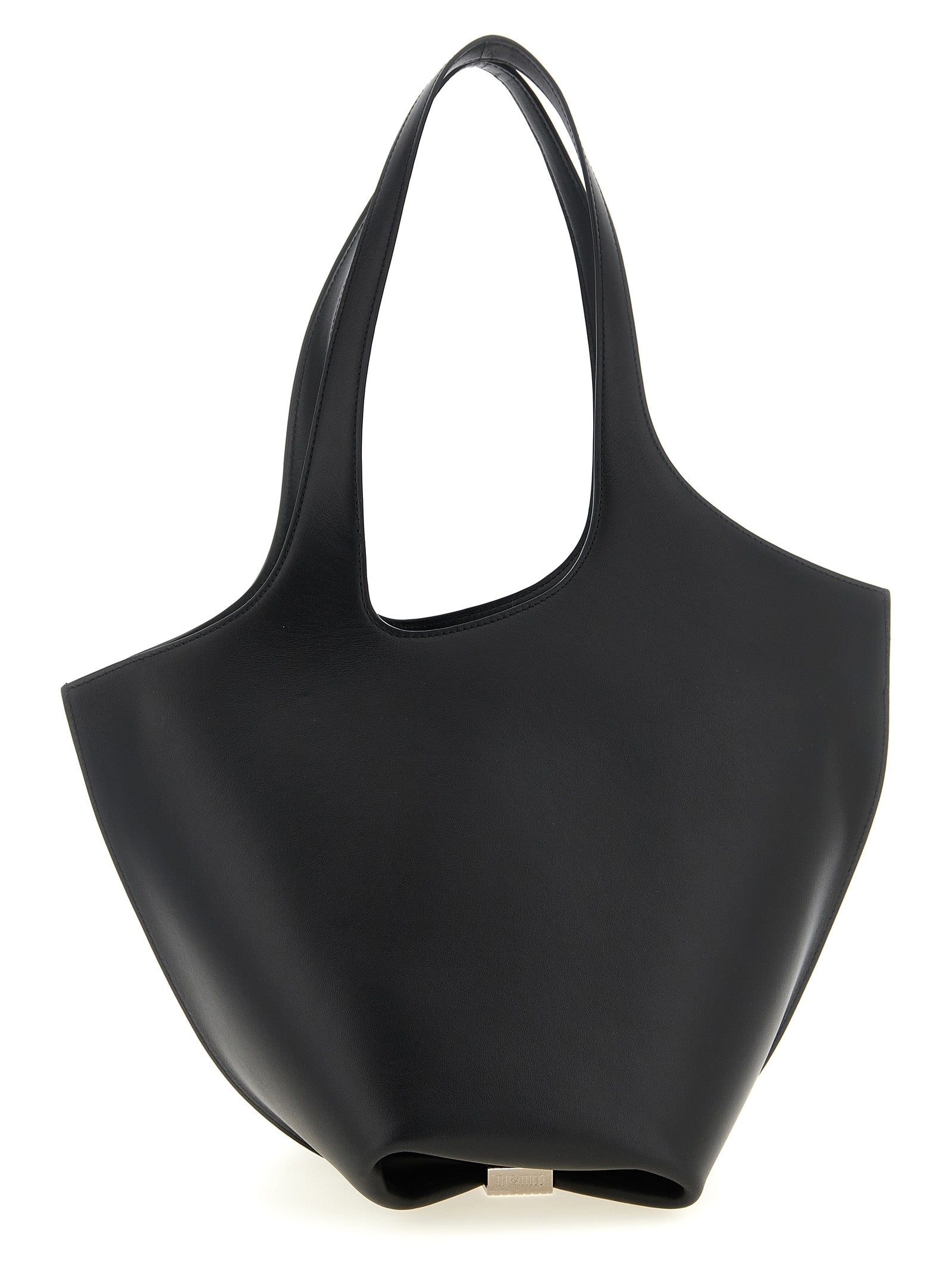 The Attico La Scoop Shoulder Bag - Black