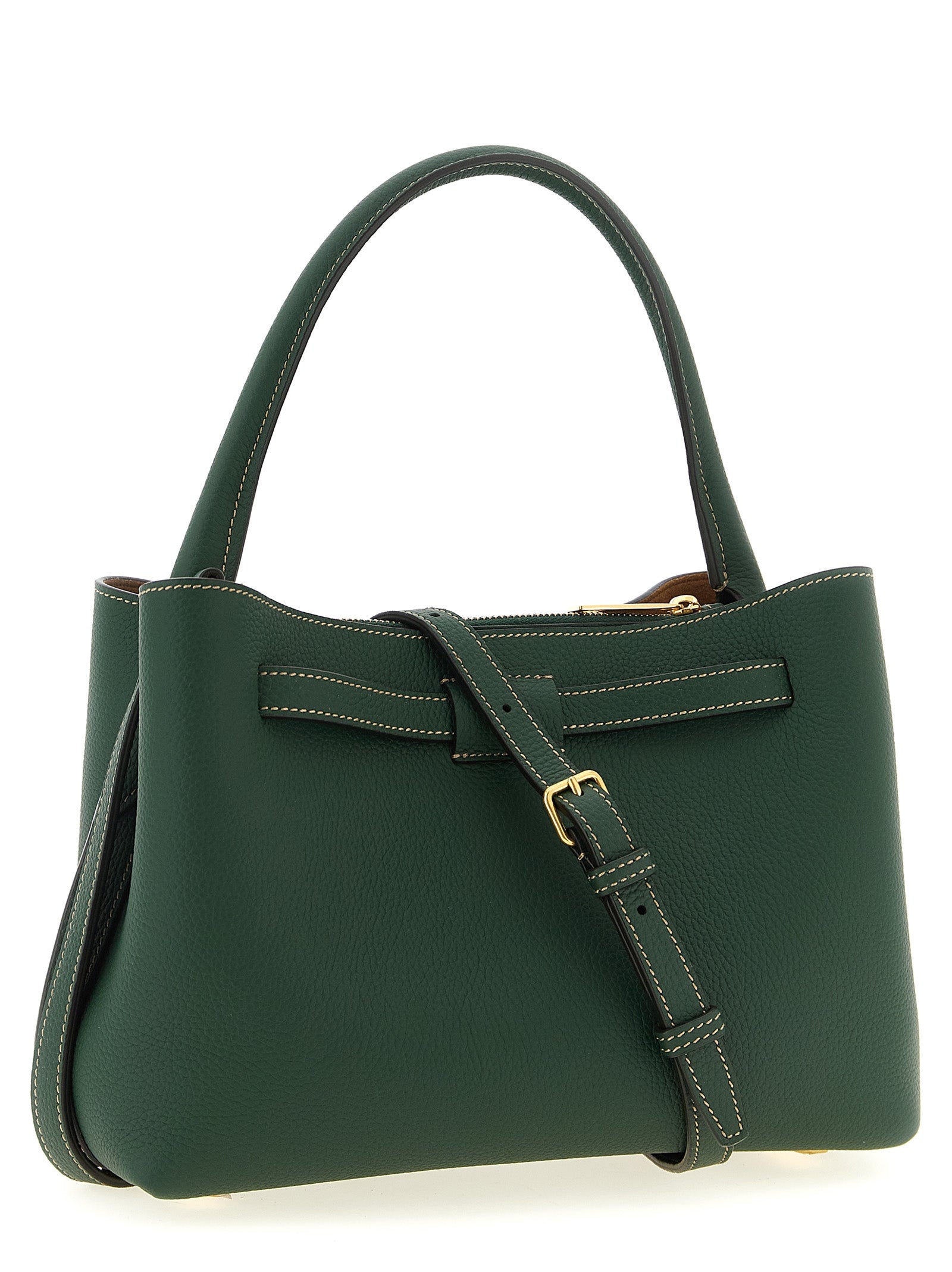 Tod's T Signature Mini Handbag - Green Leather