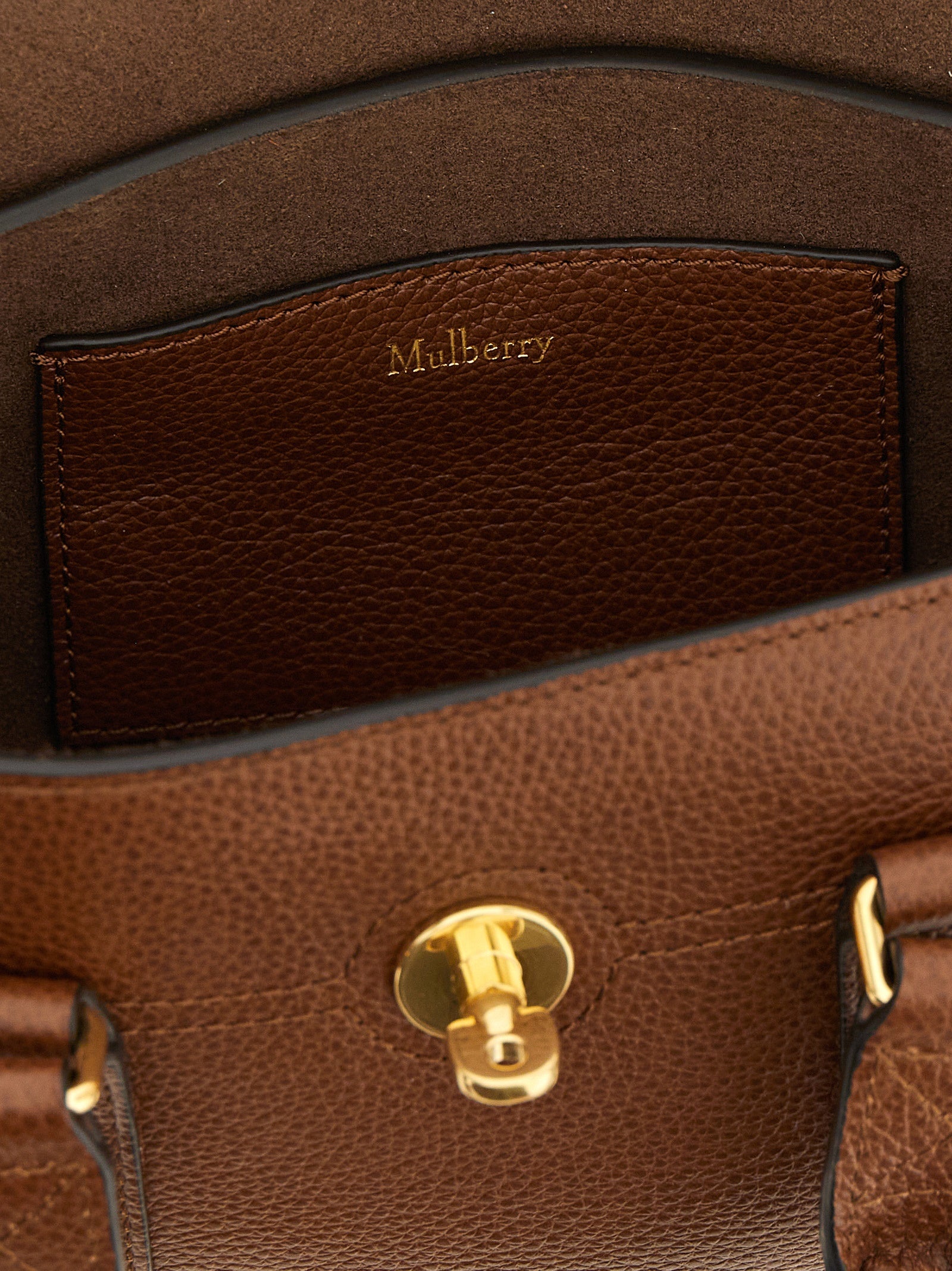 Mulberry Bayswater Mini Handbag - Oak Classic Grain Leather