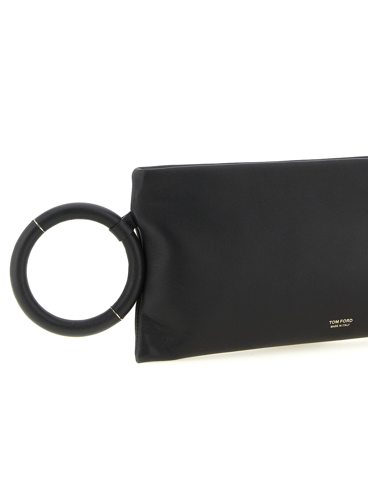 Tom Ford Aura Clutch - Black Nappa Leather