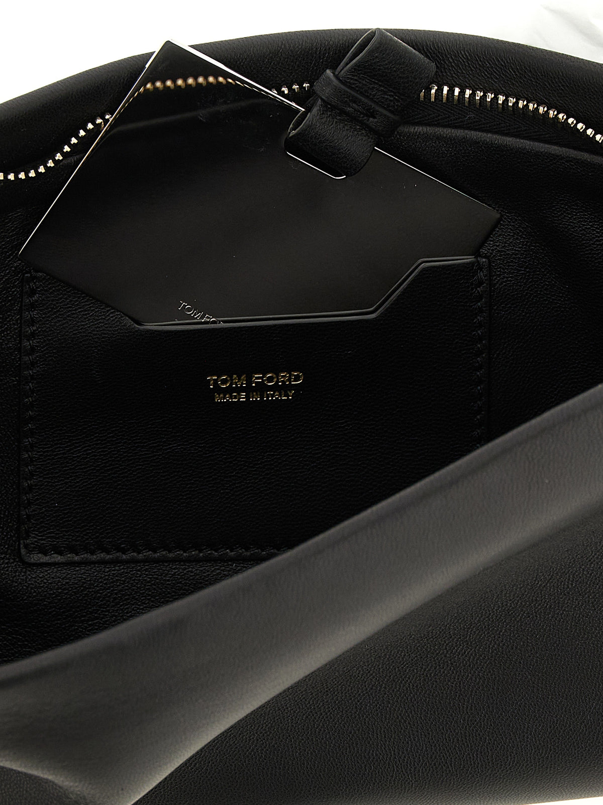 Tom Ford Aura Clutch - Black Nappa Leather