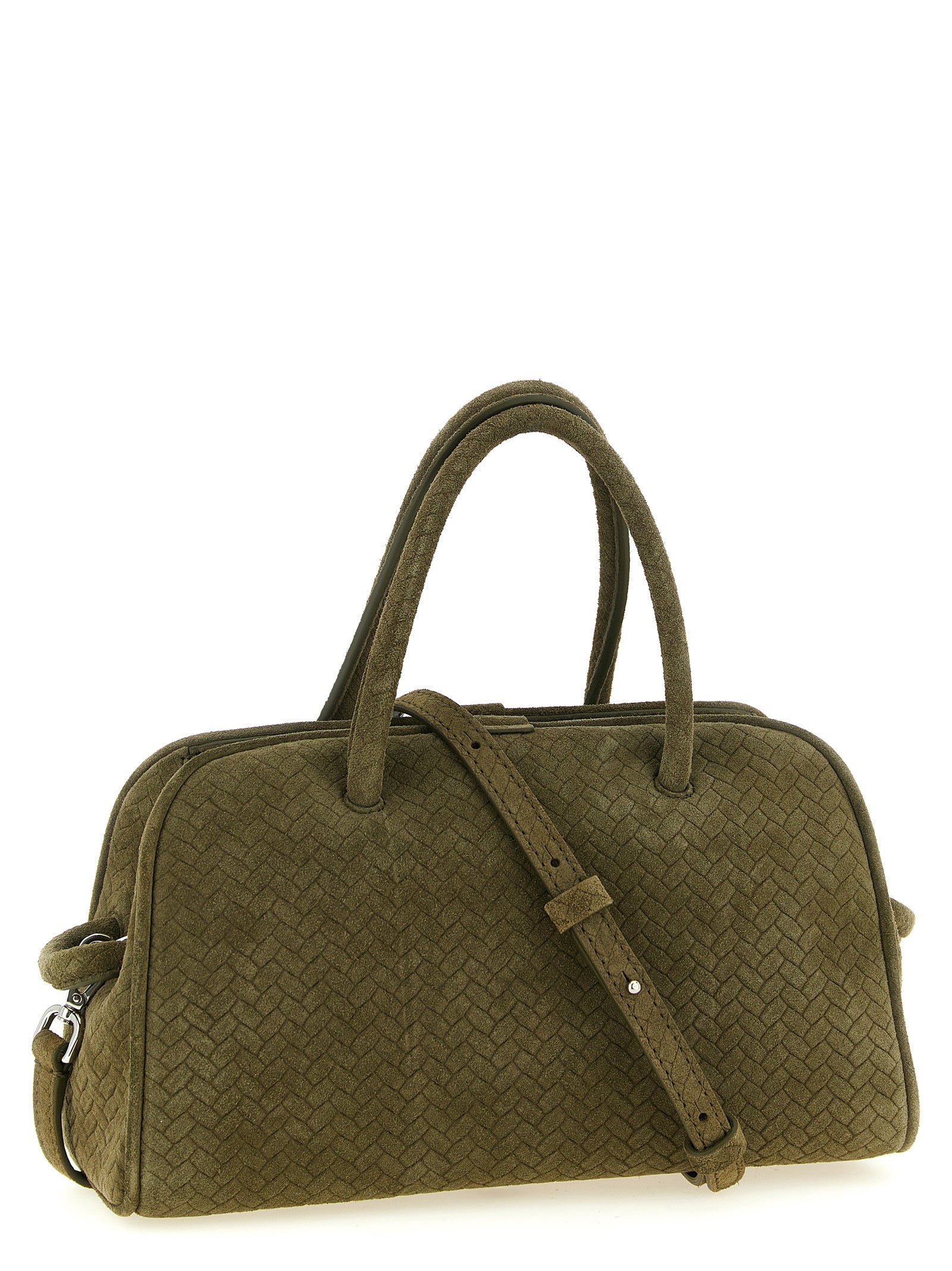 Jacquemus Le Petit Turismo Bowling Bag - Khaki Suede