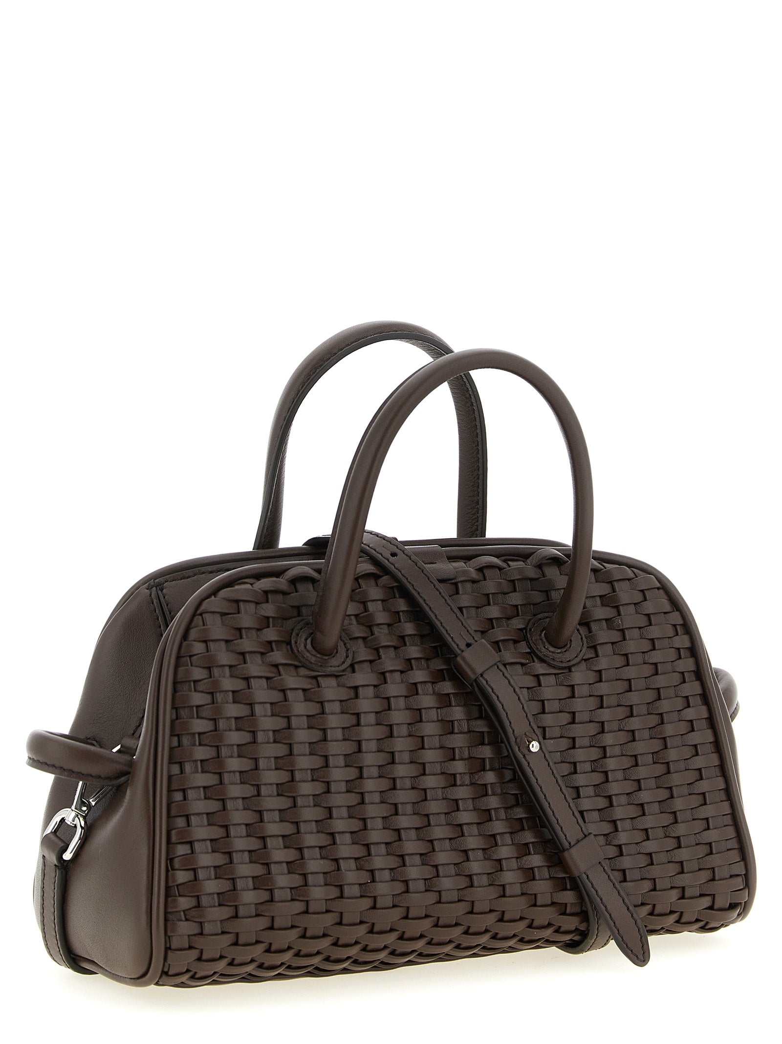 Jacquemus Le Petit Turismo Bowling Bag - Dark Brown Leather