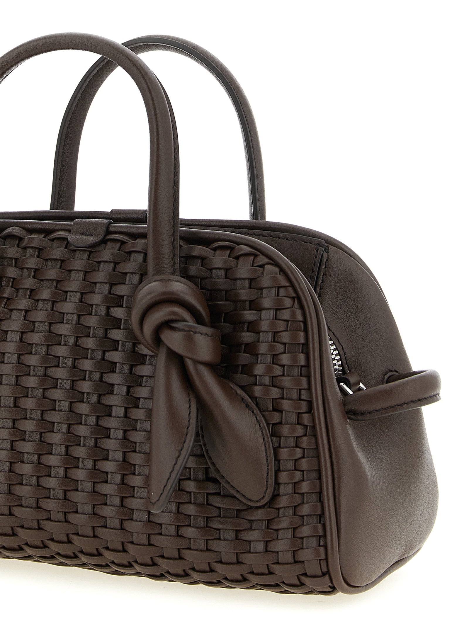 Jacquemus Le Petit Turismo Bowling Bag - Dark Brown Leather