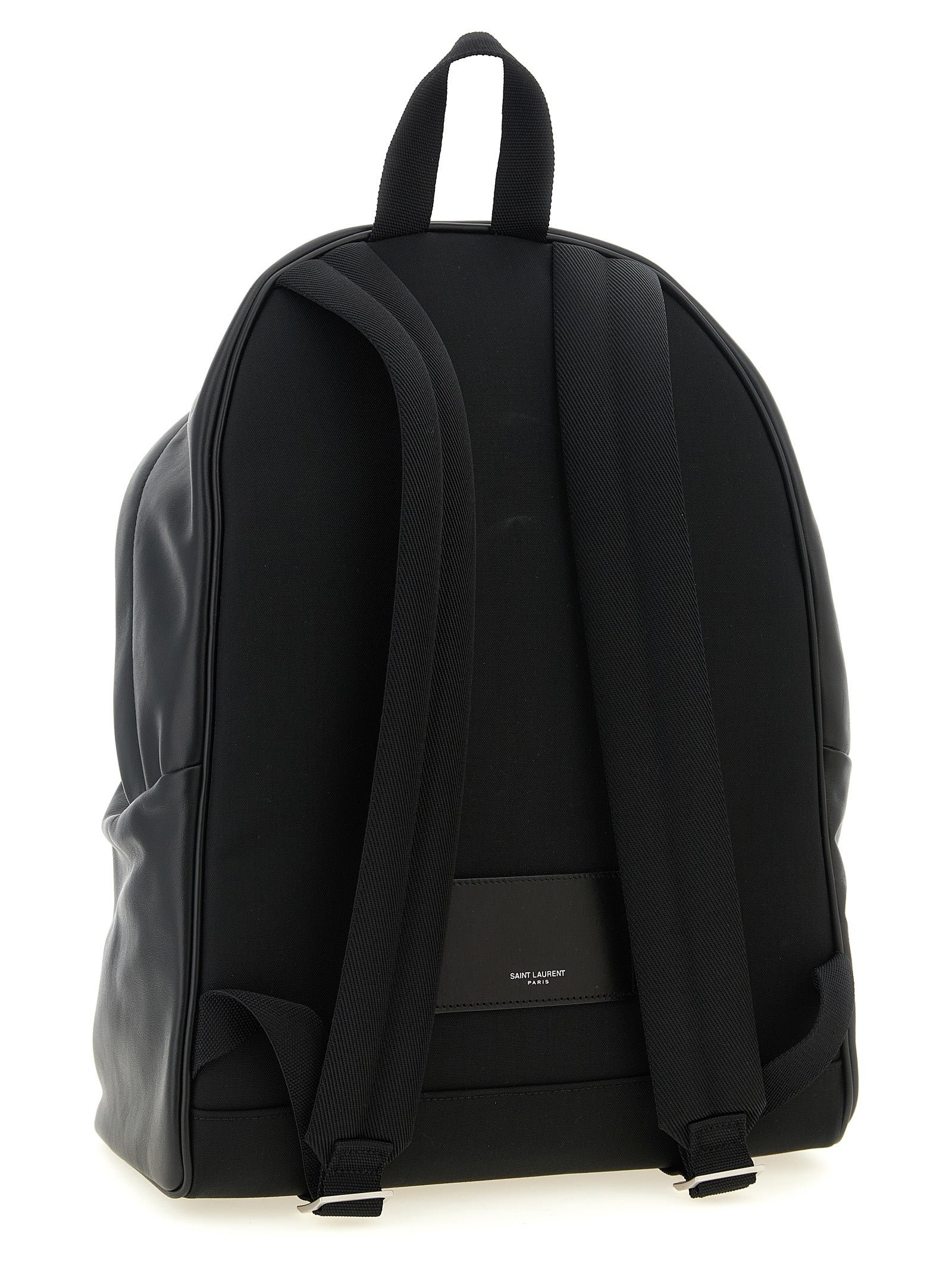 Saint Laurent City Backpack - Matte Black Leather