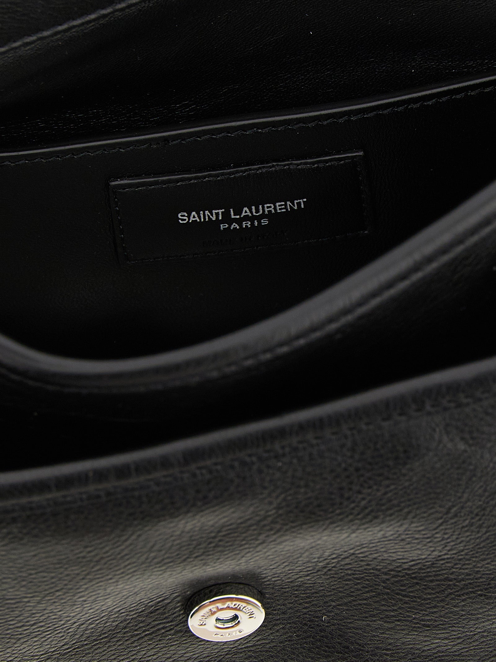 Saint Laurent Niki Small Messenger Bag - Black Grained Leather