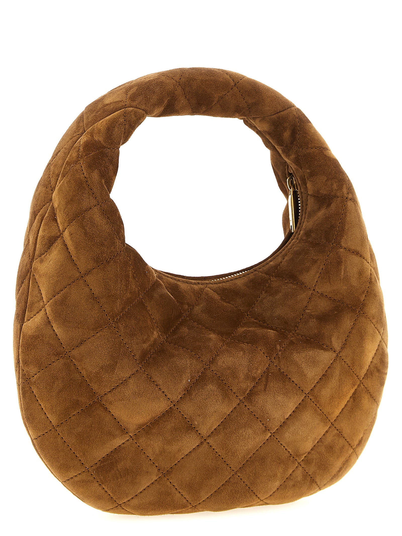 Saint Laurent Icarino in Quilted Suede - Caramel Cognac