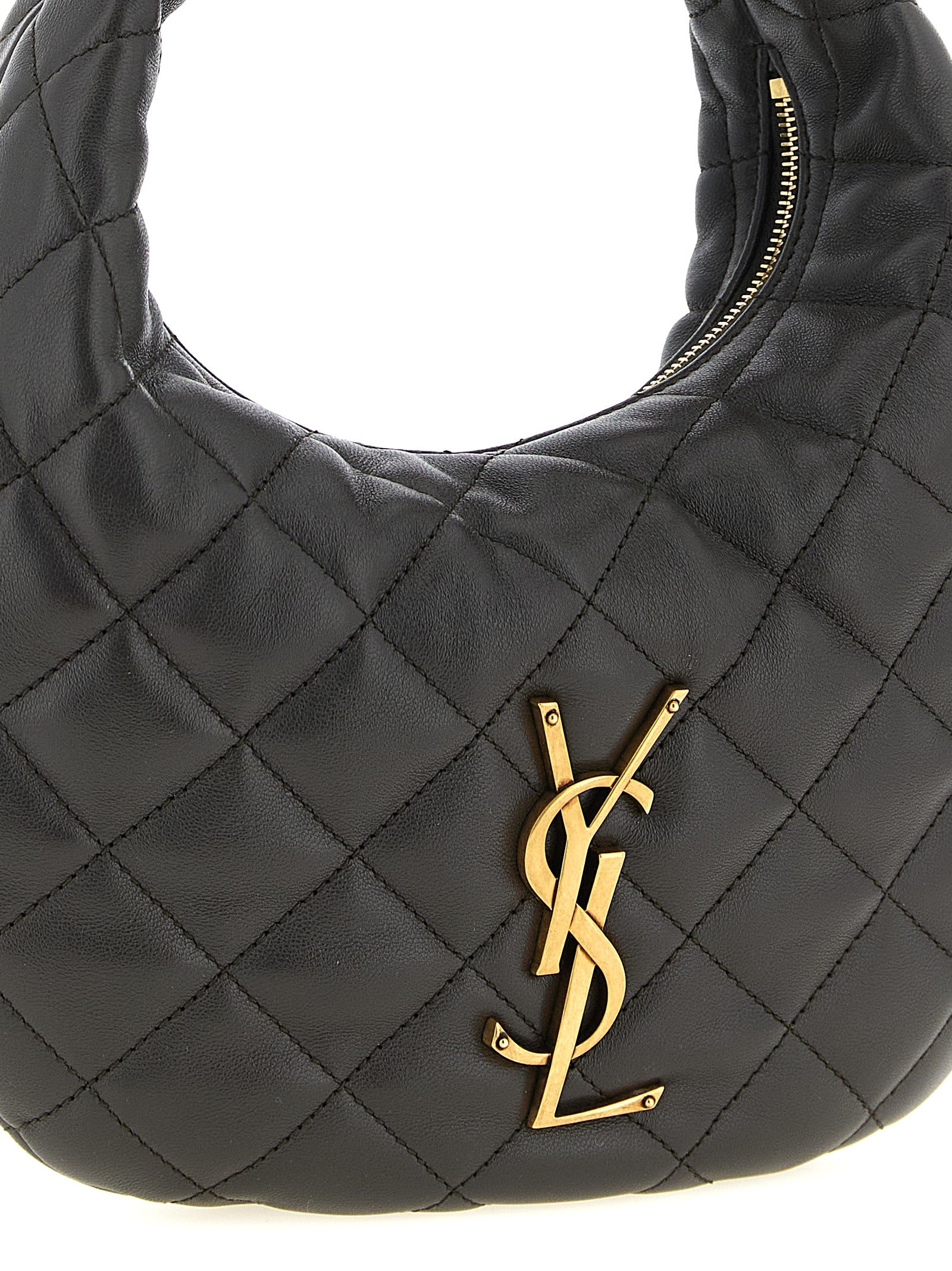 Saint Laurent Icarino in Quilted Nappa - Urban Grey