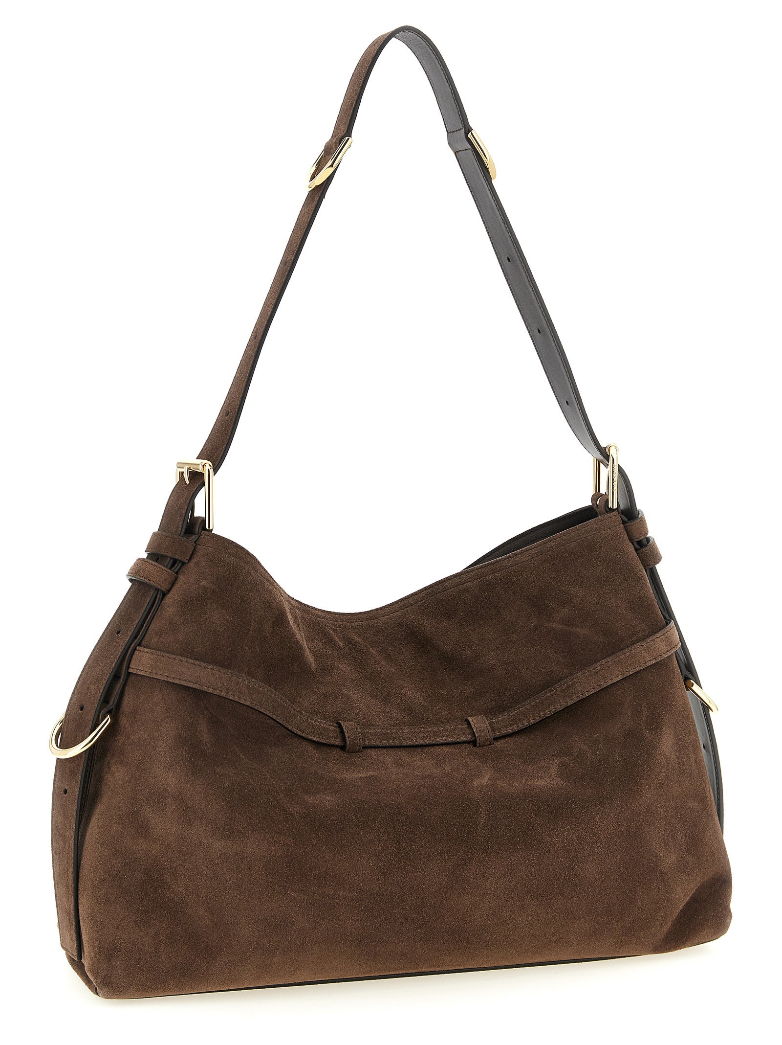 Givenchy Medium Voyou Bag - Ebony Brown Suede