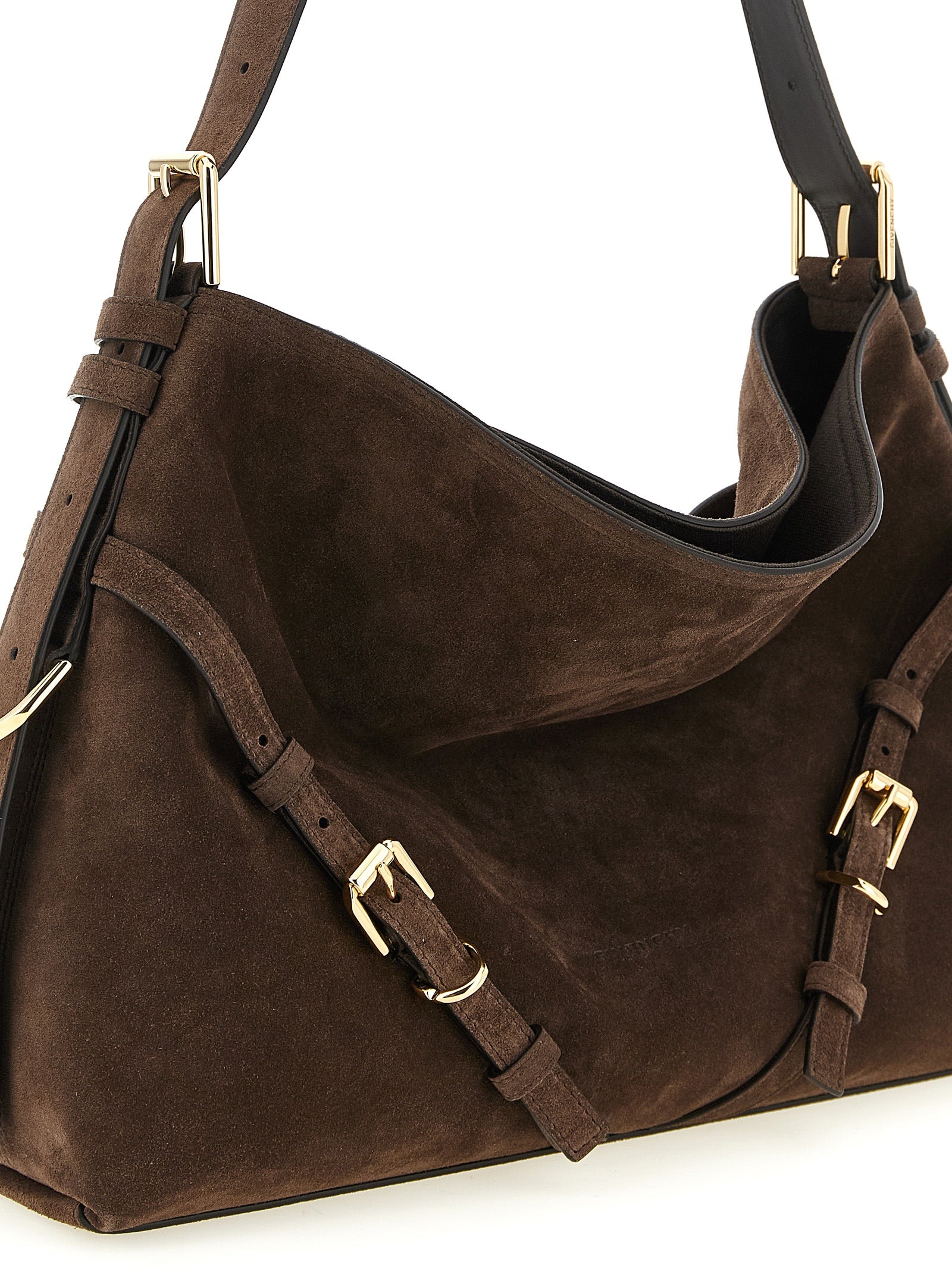 Givenchy Medium Voyou Bag - Ebony Brown Suede