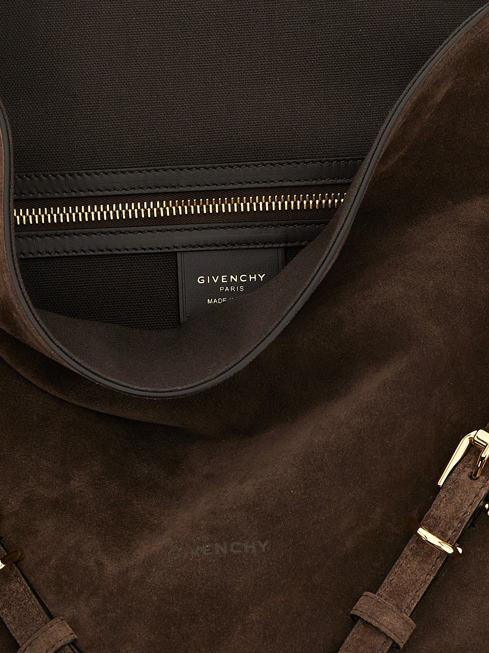 Givenchy Medium Voyou Bag - Ebony Brown Suede