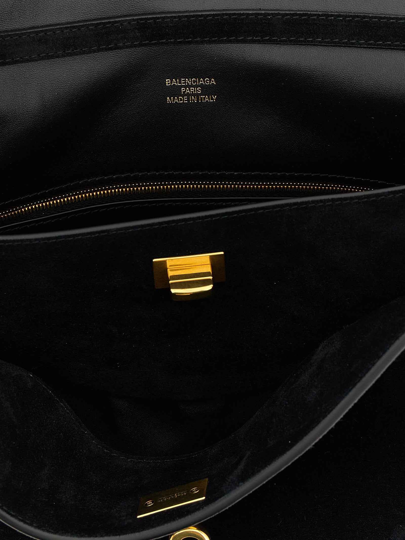 Balenciaga Rodeo Handbag Medium - Black Suede