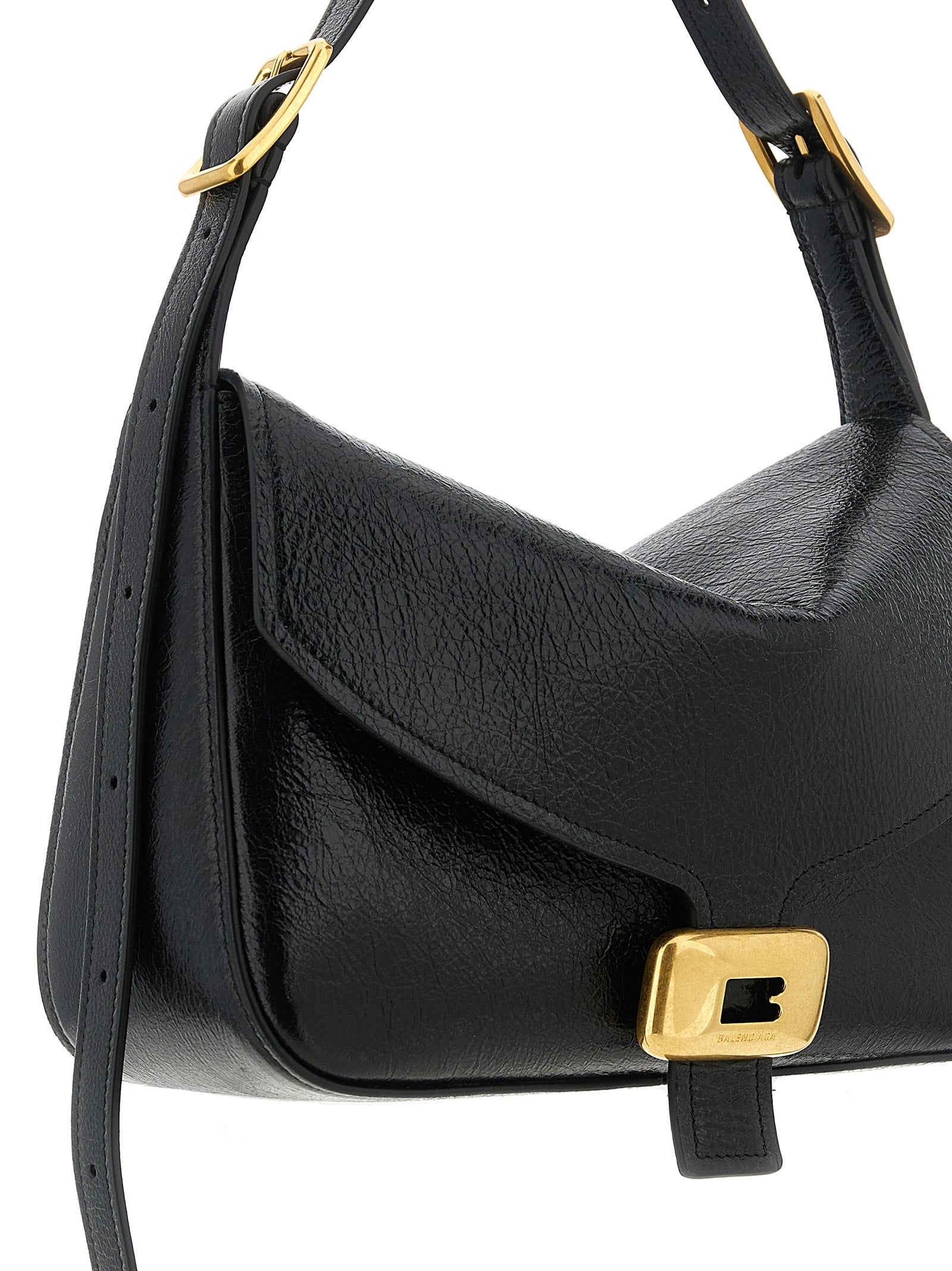Balenciaga Clicca Medium Shoulder Bag - Black