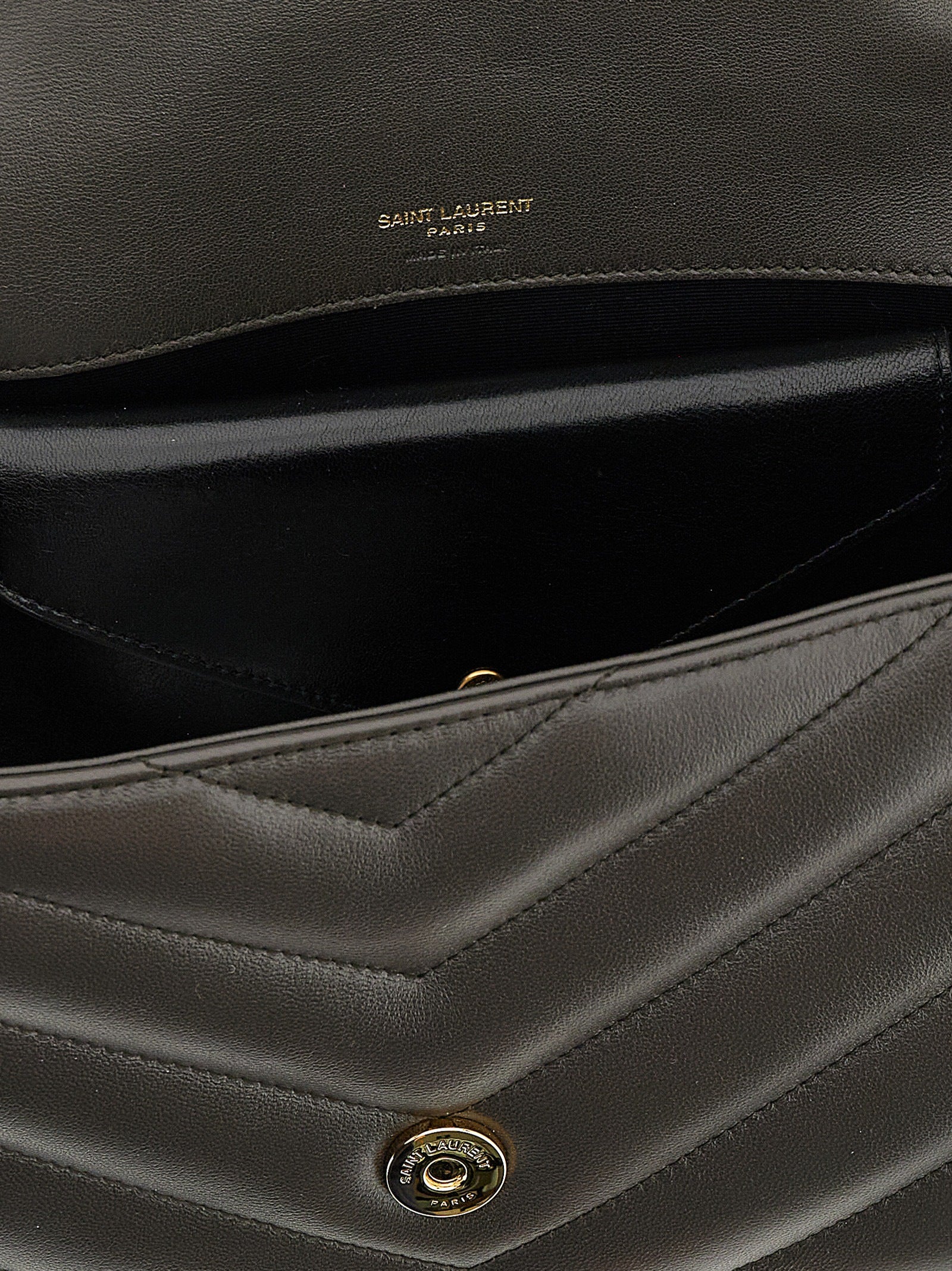 Saint Laurent Loulou Medium in Matelassé Lambskin - Urban Grey