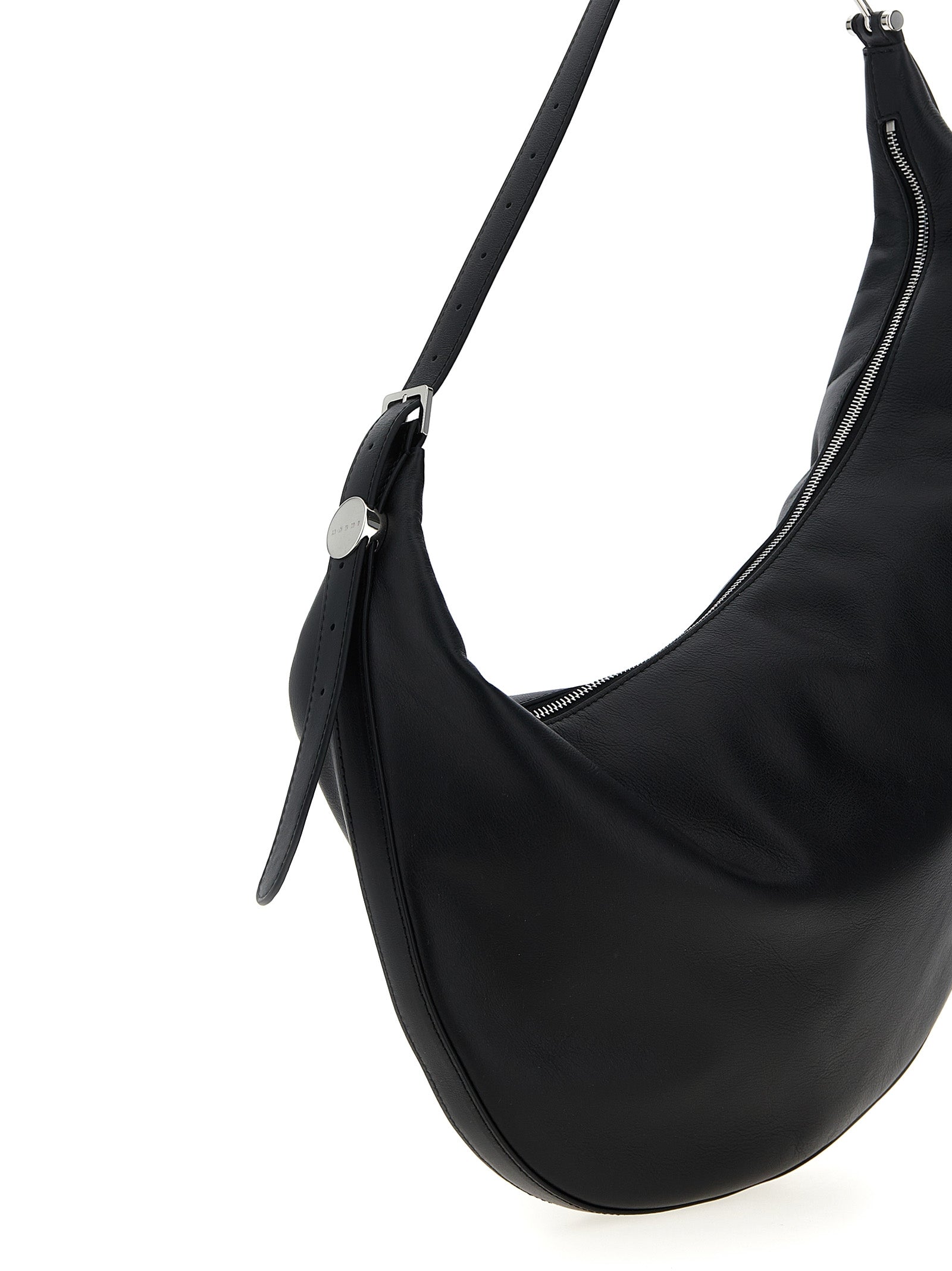 Marni Hobo Small Crossbody Bag - Black