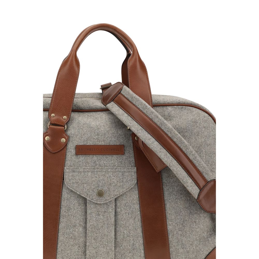 Brunello Cucinelli Street Bag - Medium Grey