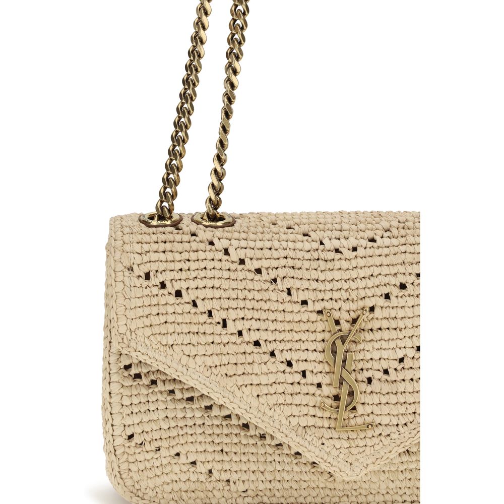 Saint Laurent Loulou Small Shoulder Bag - Natural Raffia