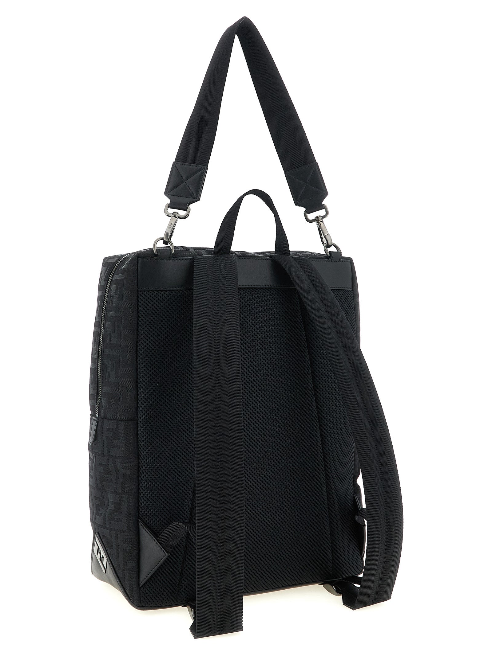 Fendi Lui Backpack - Black FF Nylon