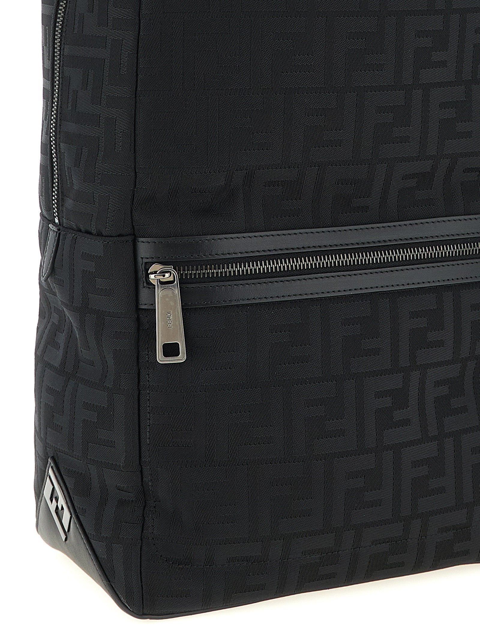 Fendi Lui Backpack - Black FF Nylon