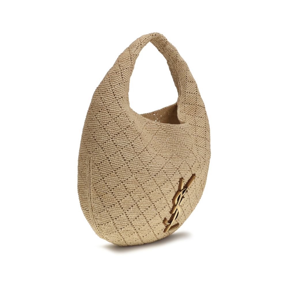Saint Laurent Icare Hobo Bag - Natural Raffia