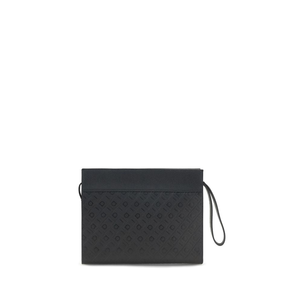 Ferragamo Monogram Pouch - Black