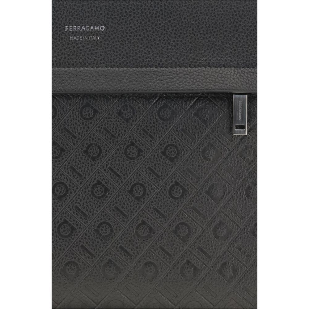 Ferragamo Monogram Pouch - Black