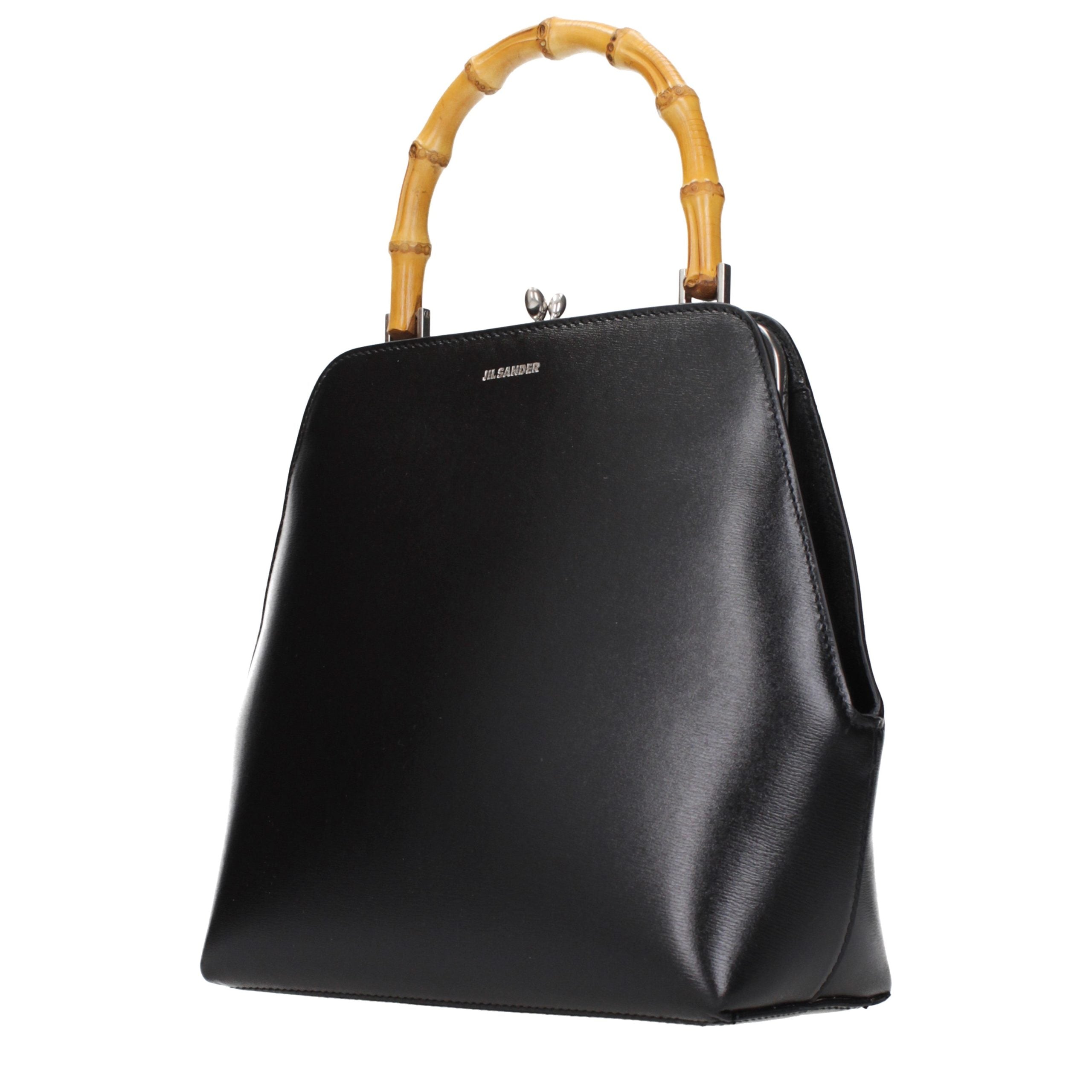 Jil Sander Goji Bamboo Square - Black with Silver