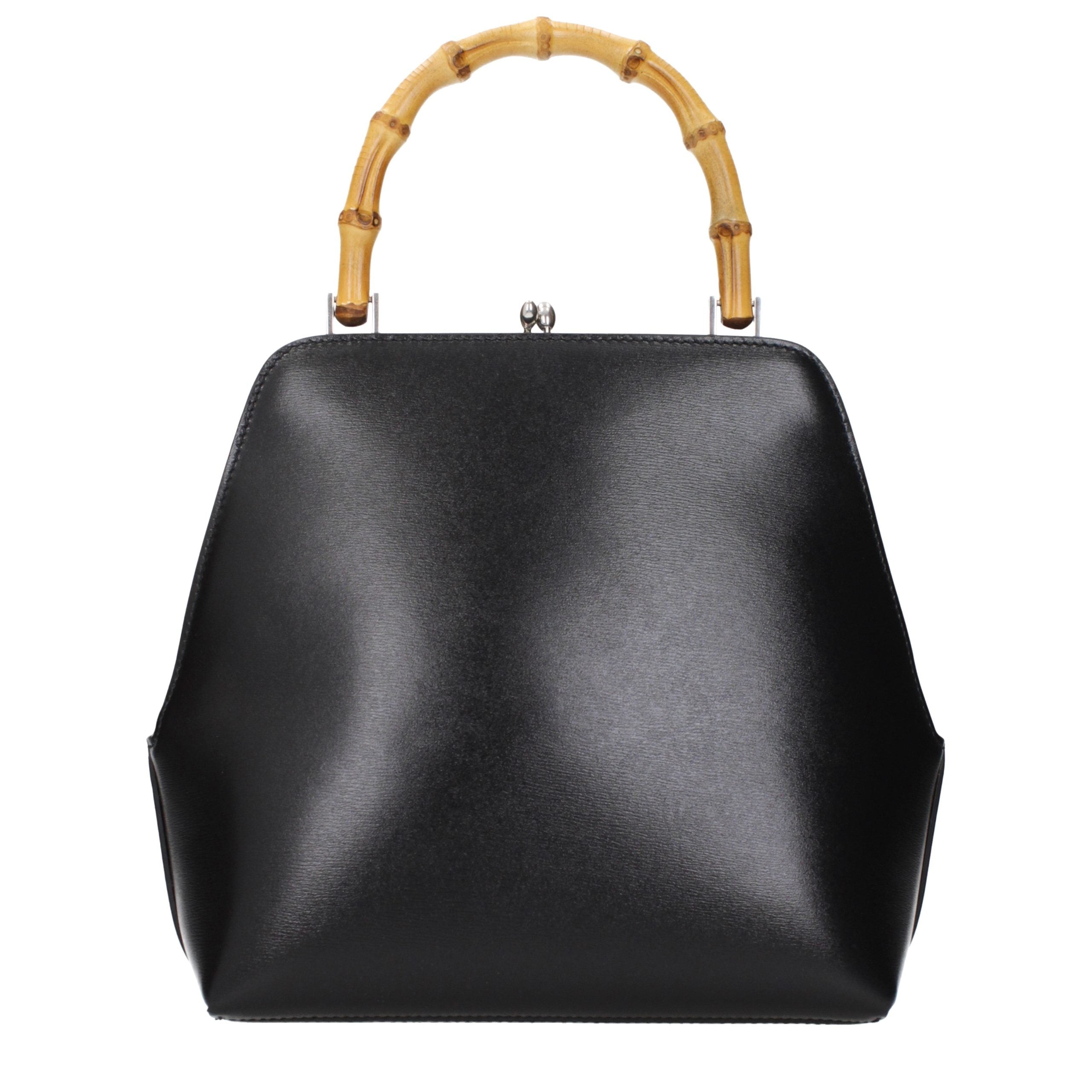 Jil Sander Goji Bamboo Square - Black with Silver