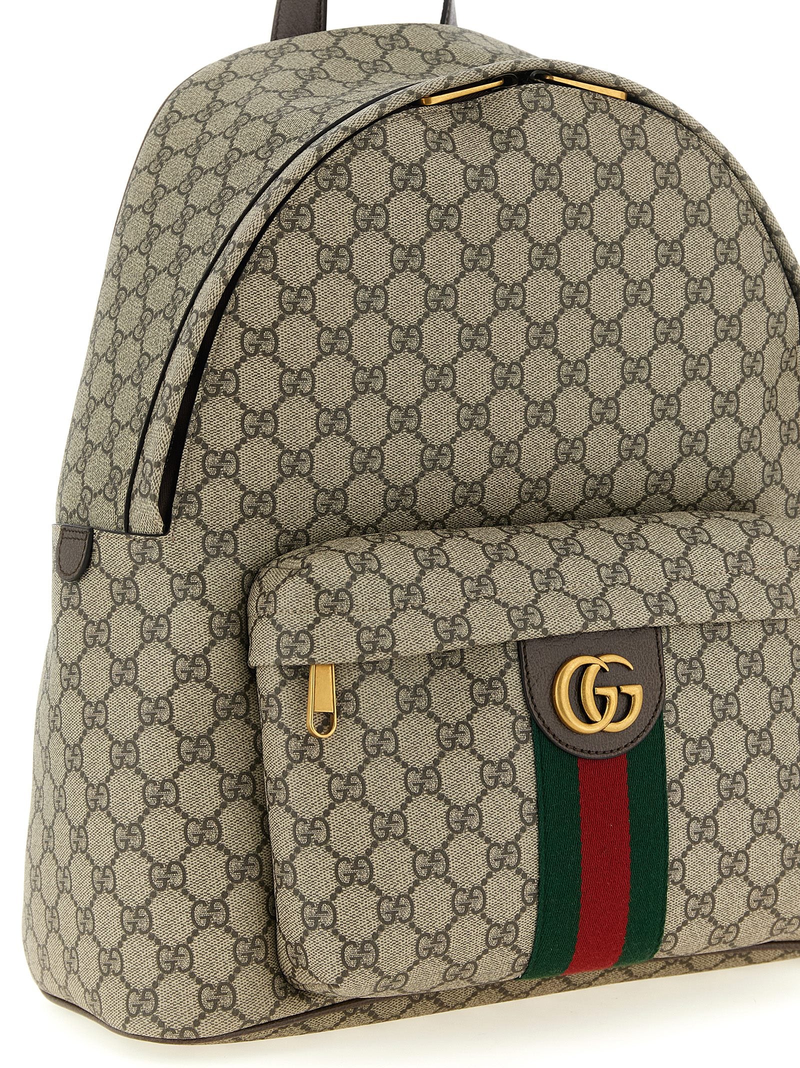 Gucci Ophidia Men's Medium Backpack - GG Monogram Coated Fabric