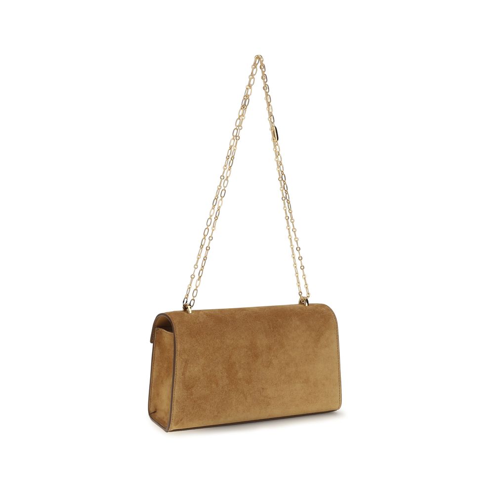 Savette Symmetry Chain Pochette - Saddle Suede