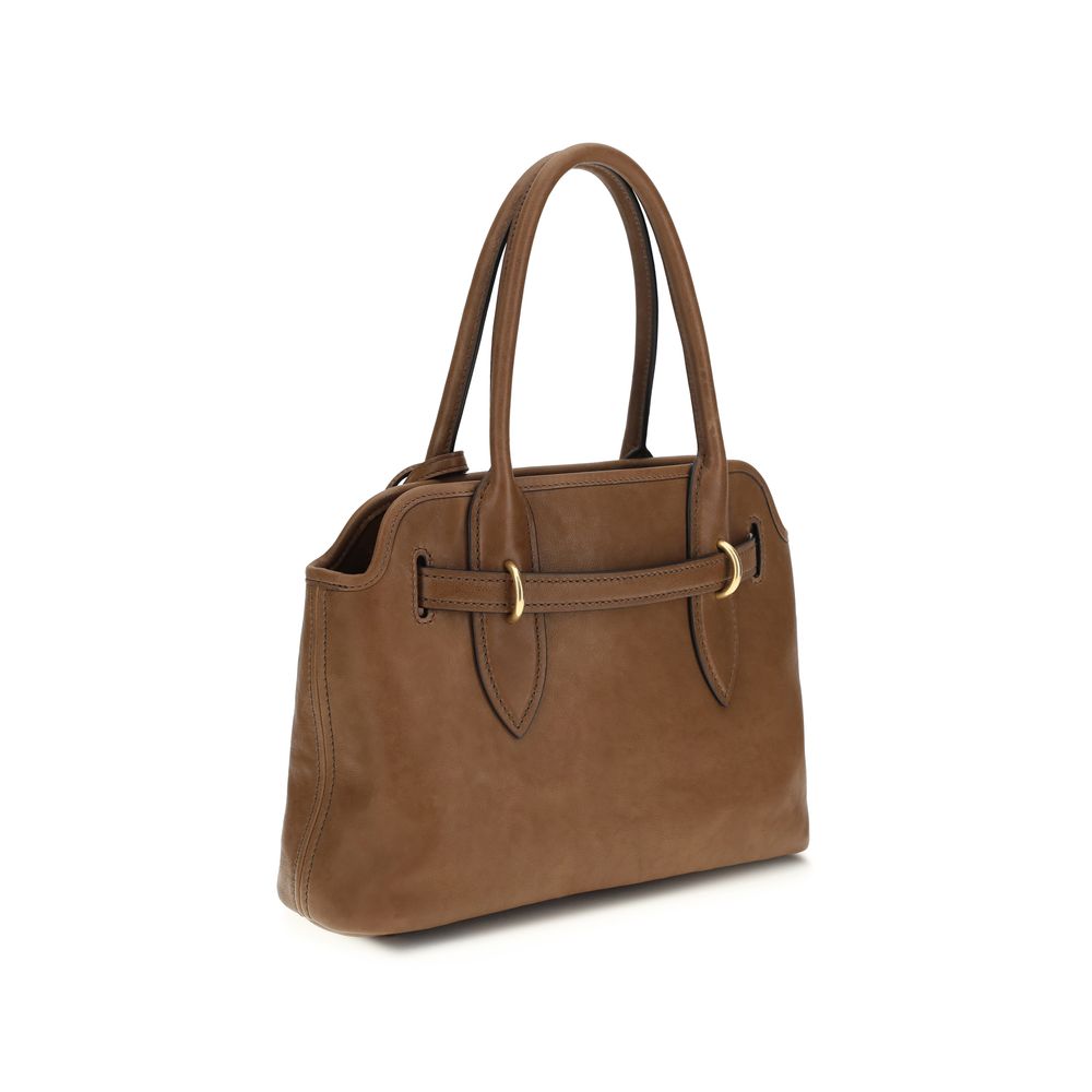Miu Miu Aventure Nappa Leather Bag - Oak