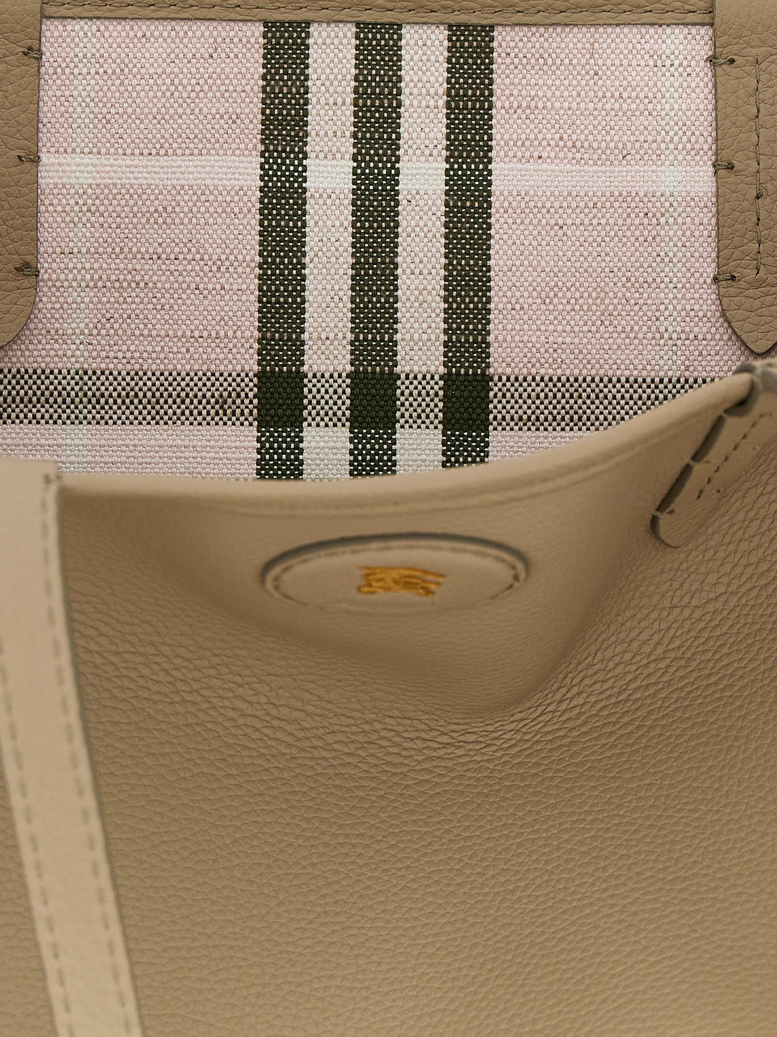 Burberry Small Reversible Bloomsbury Tote - Mushroom Beige / Mallow Pink