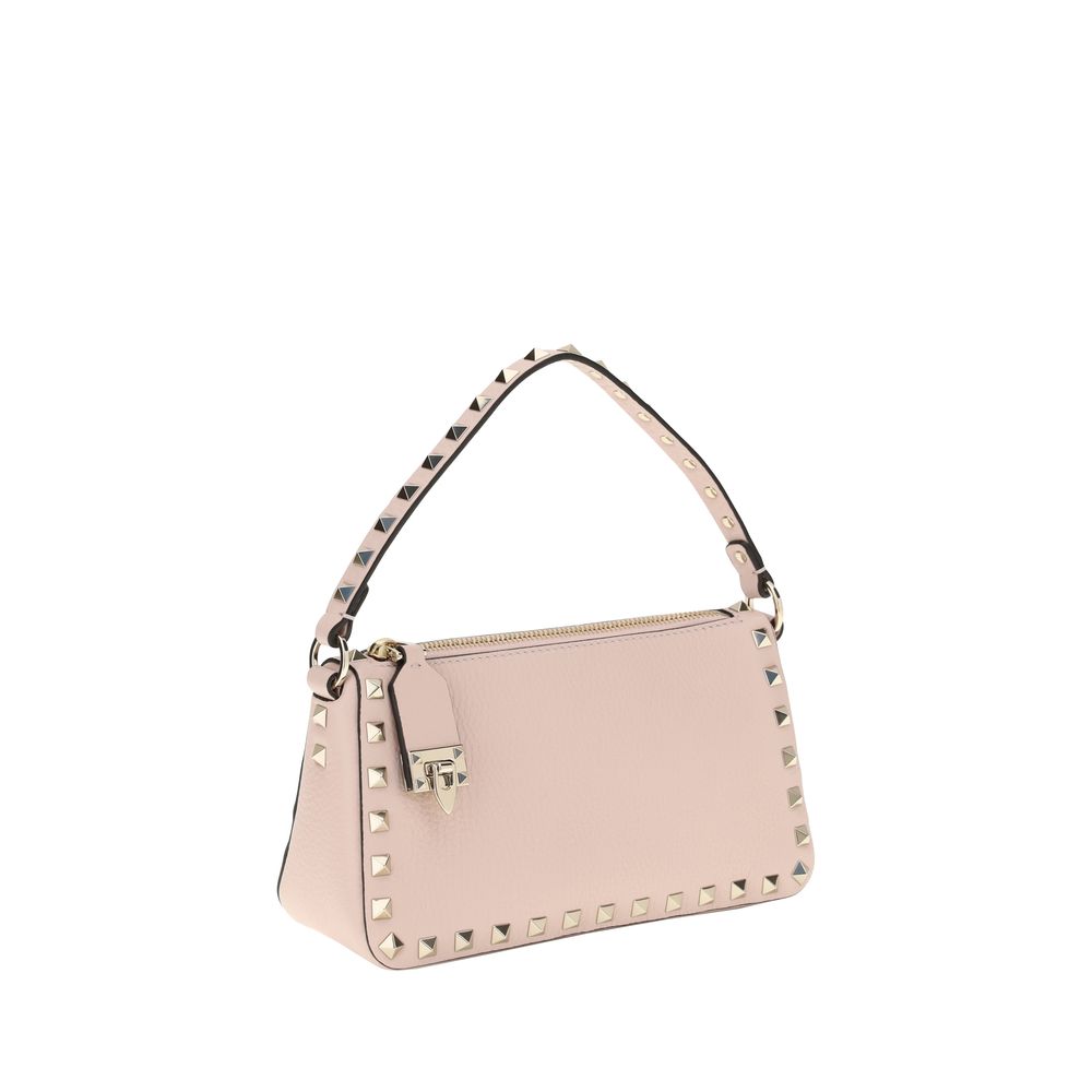 Valentino Garavani Rockstud Small Crossbody Bag - Pink Grained Calfskin