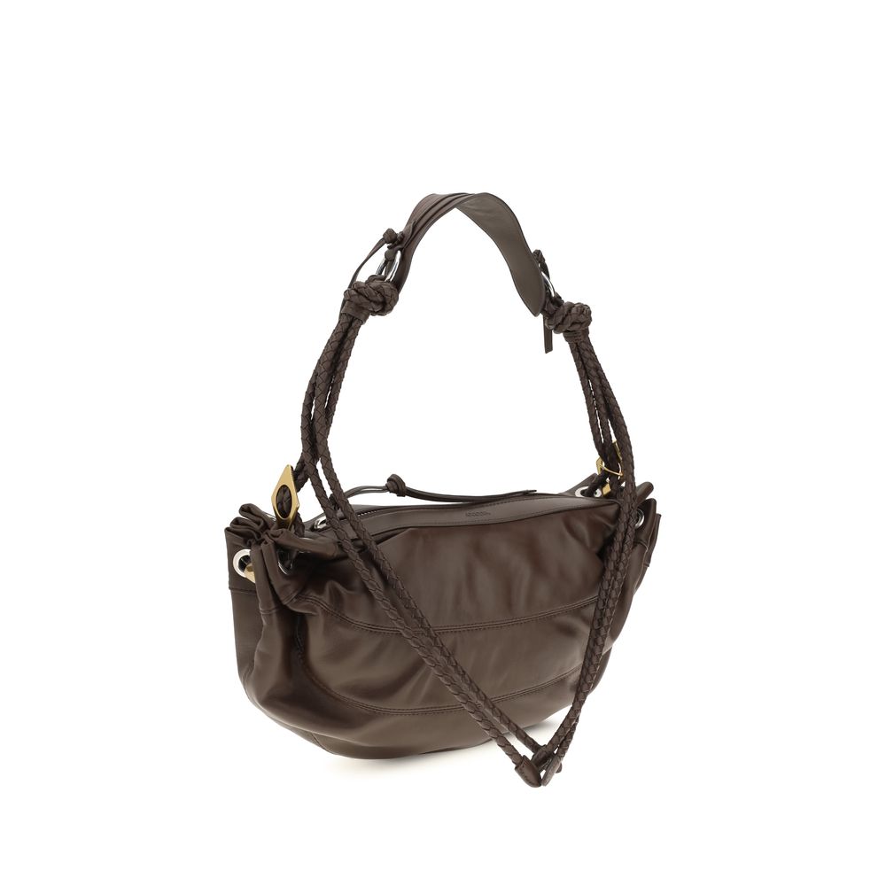 Isabel Marant Maia Medium Lambskin Leather Shoulder Bag - Chocolate Brown