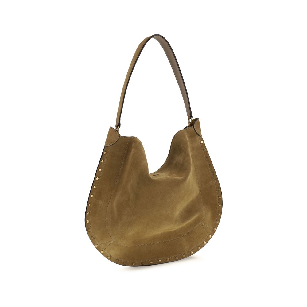Isabel Marant Oskan Hobo Soft Bag - Taupe Studded Suede