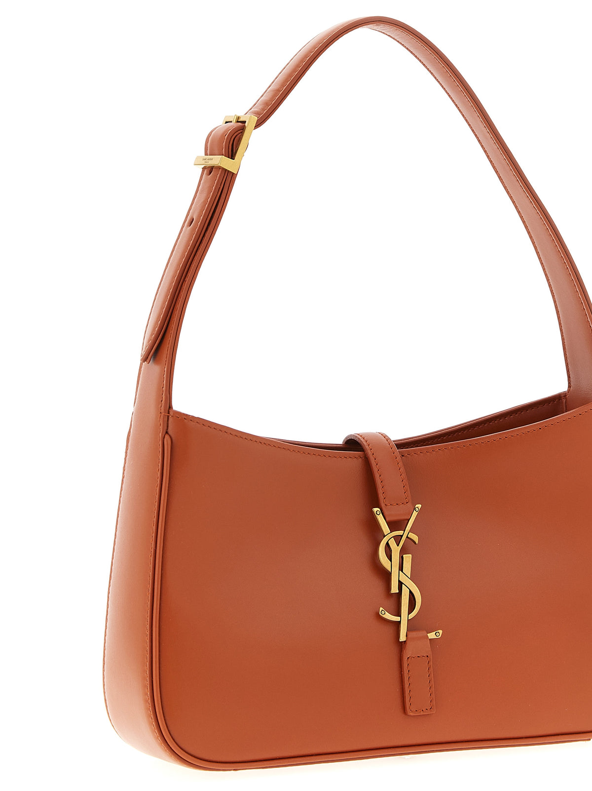Saint Laurent Le 5 À 7 Leather Bag - Tangerine