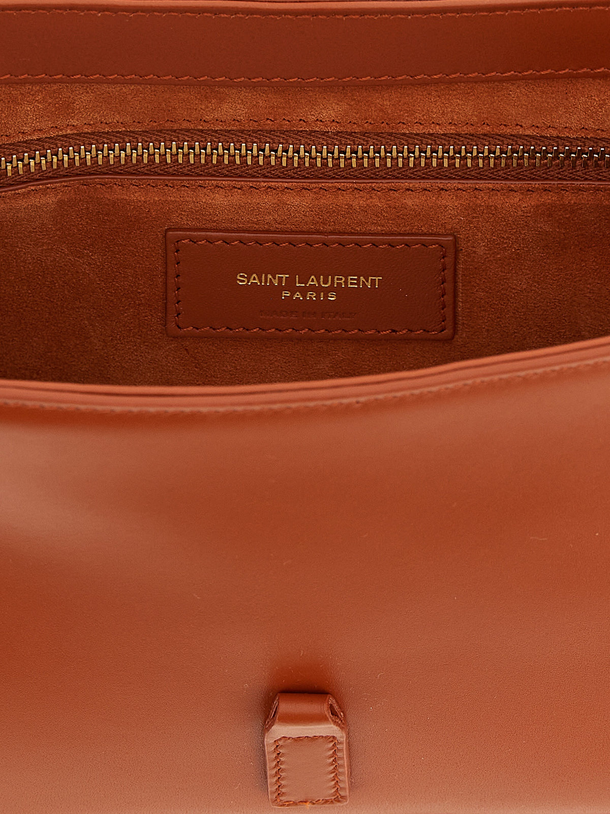 Saint Laurent Le 5 À 7 Leather Bag - Tangerine