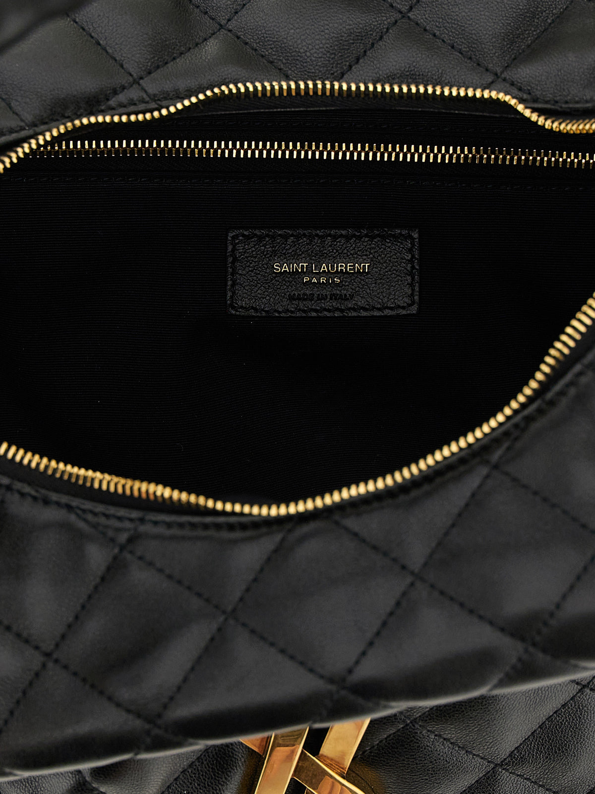 Saint Laurent Icare Hobo in Quilted Nappa - Black