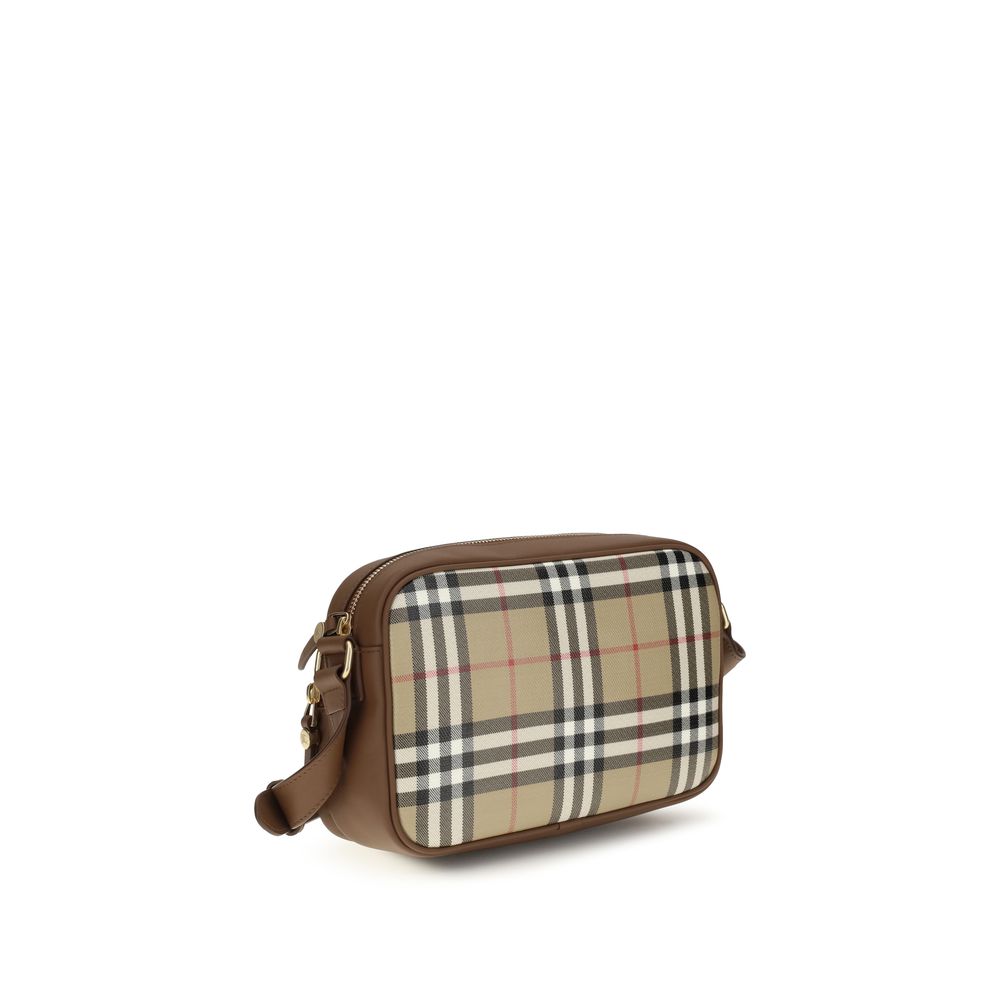 Burberry Check Pocket Crossbody Bag - Archive Beige