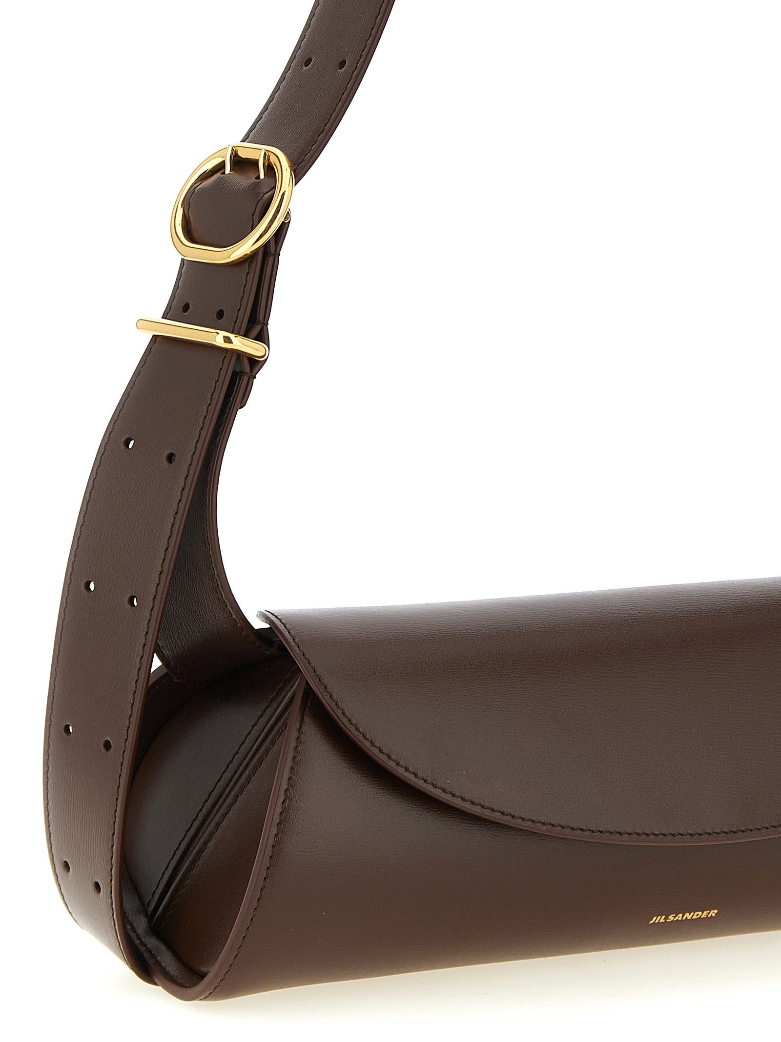 Jil Sander Cannolo Small Handbag - Dark Earth