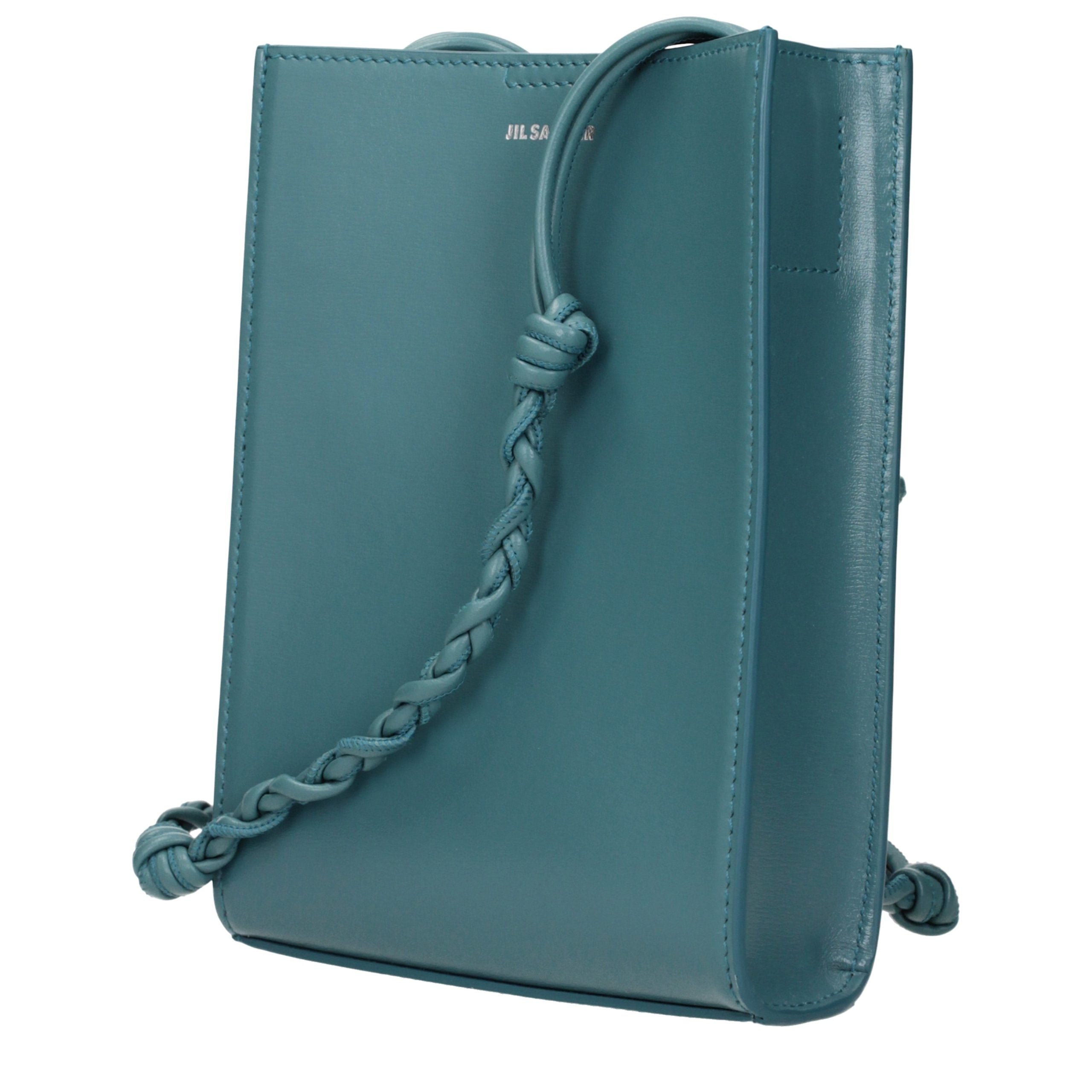 Jil Sander Tangle Small Shoulder Bag - Blue Lagoon