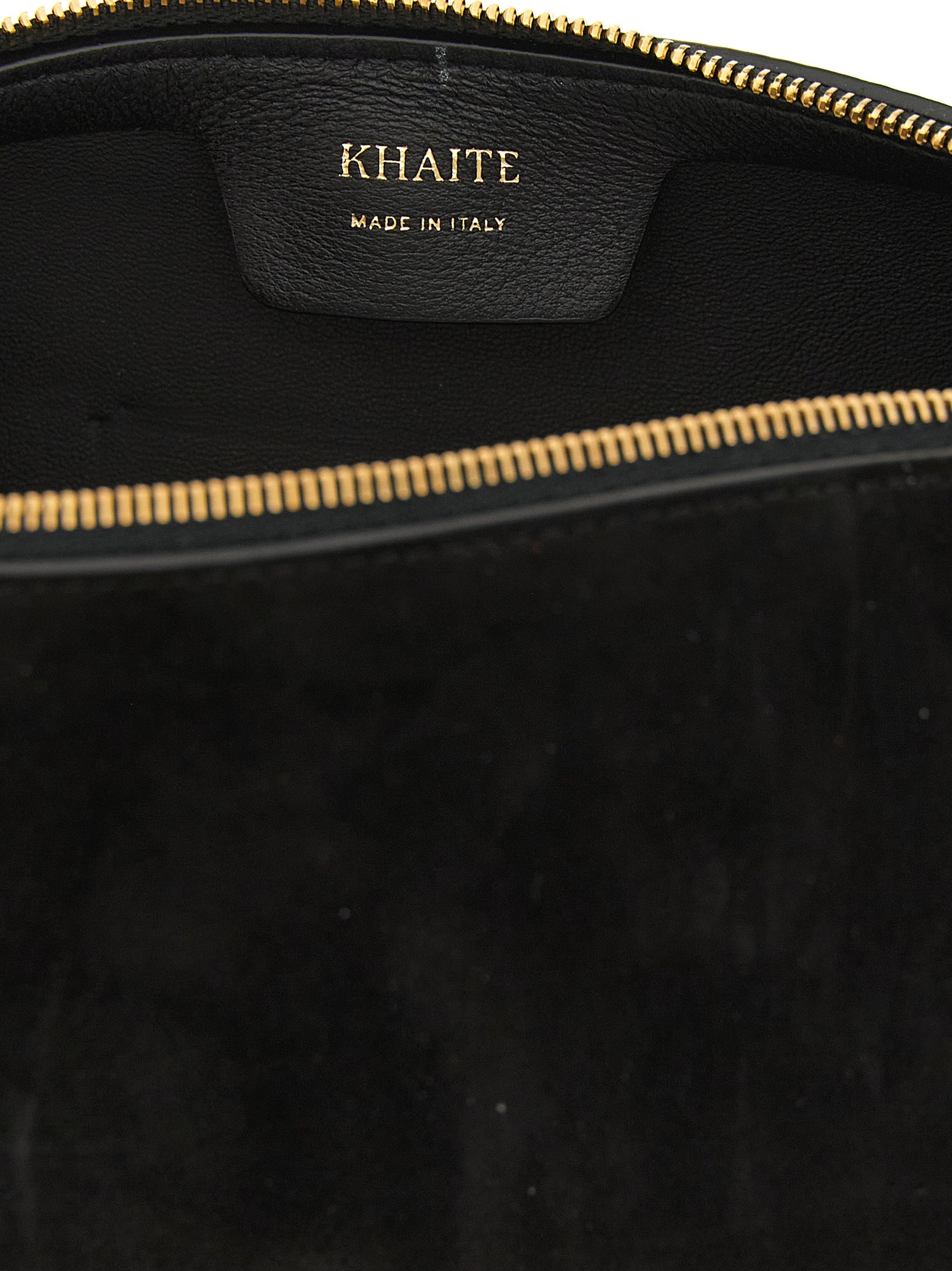 Khaite Kye Mini Crossbody Bag - Black Suede and Black Smooth Calfskin