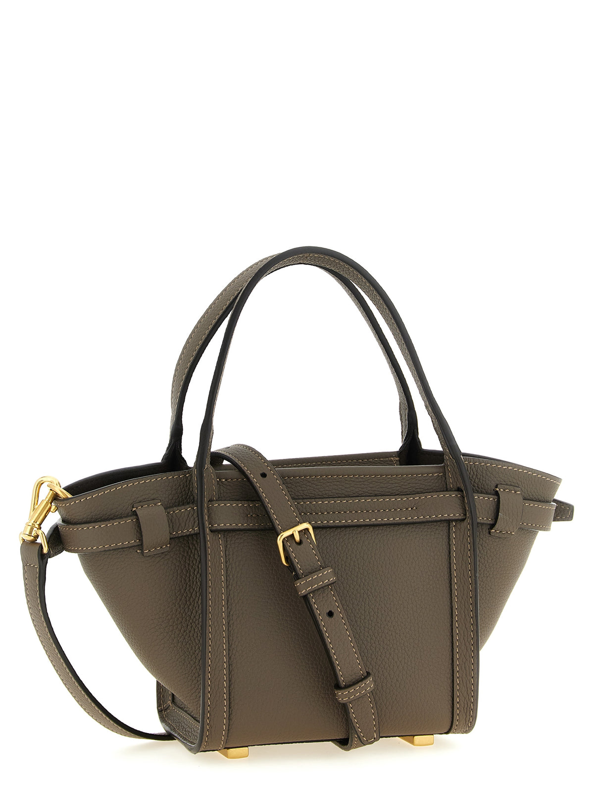 Tod's T Signature Mini Shopping Bag - Grey Brown