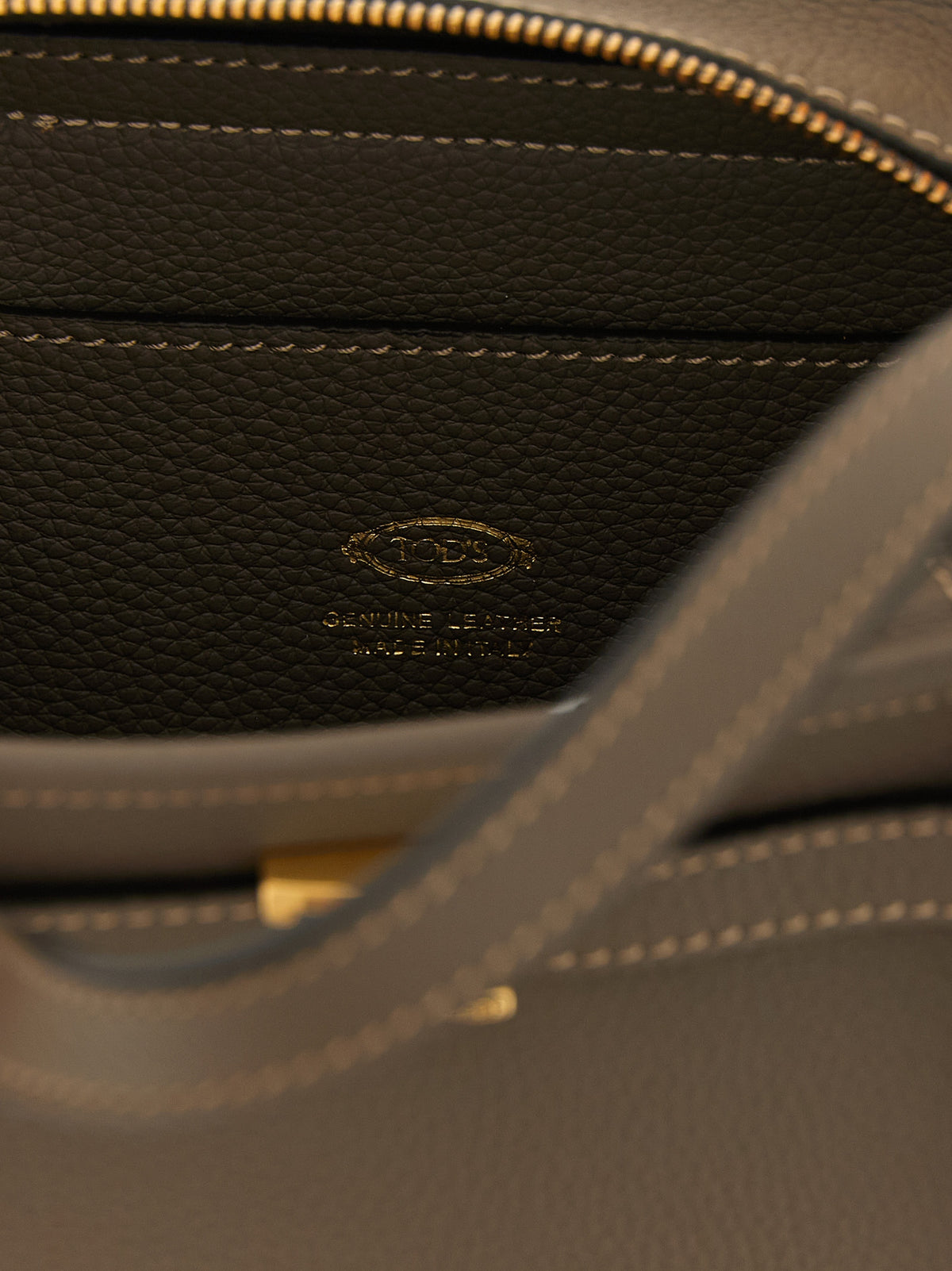 Tod's T Signature Mini Shopping Bag - Grey Brown