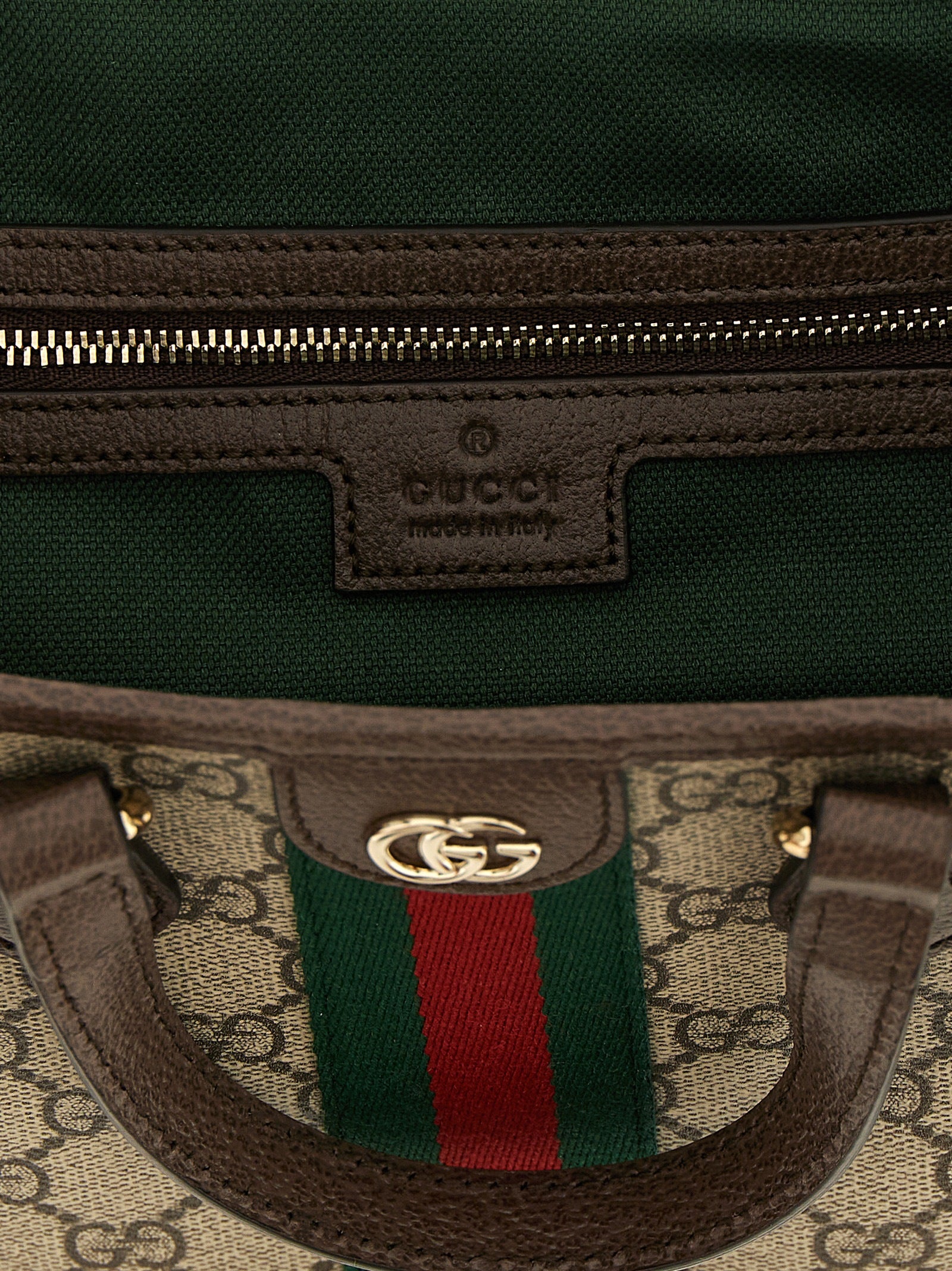 Gucci Ophidia Small Tote Bag - Beige and Brown GG Fabric