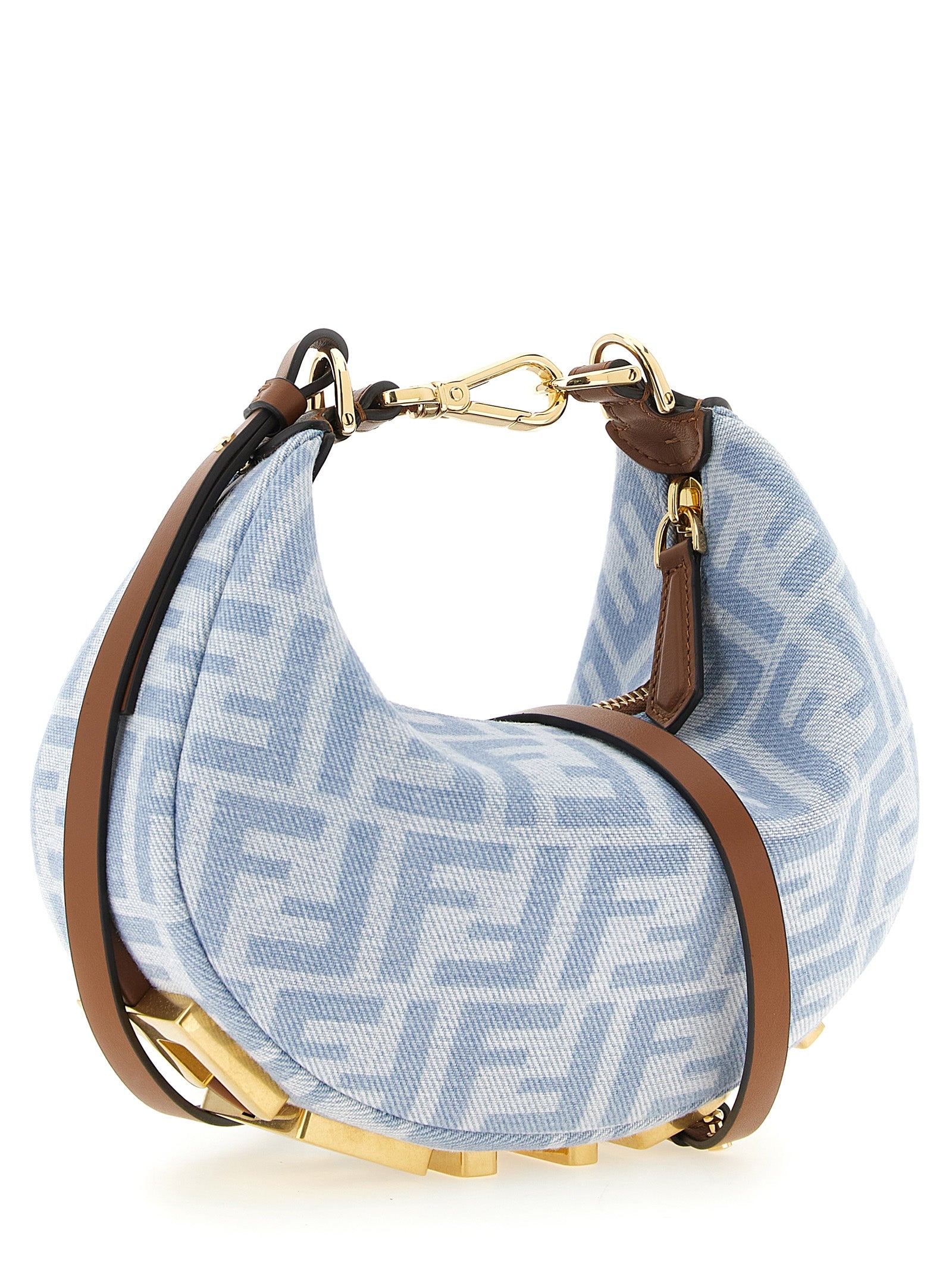 Fendi Fendigraphy Mini - Light Blue FF Jacquard